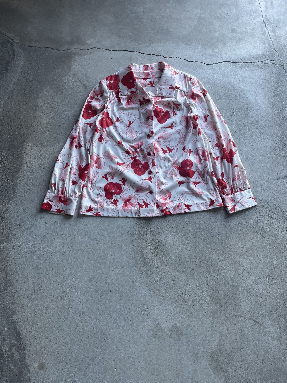 Vintage 70s Hand Made Camp Collar button up
