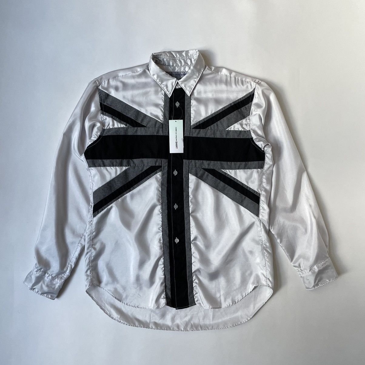 Comme des Garcons Union Jack Flag Panelled Shirt Size US S / EU 44-46 / 1 - 11 Thumbnail