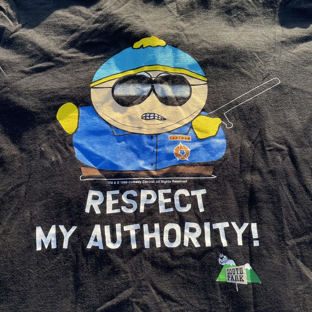 Vintage Vintage Y2K Graphic Tee Respect My Authority Skate Streetwea Size US L / EU 52-54 / 3 - 5 Thumbnail