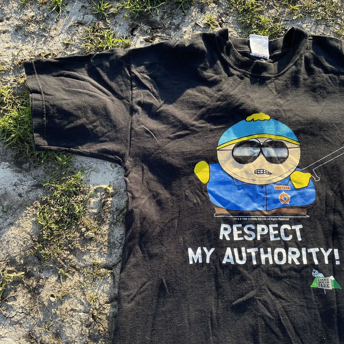 Vintage Vintage Y2K Graphic Tee Respect My Authority Skate Streetwea Size US L / EU 52-54 / 3 - 4 Thumbnail