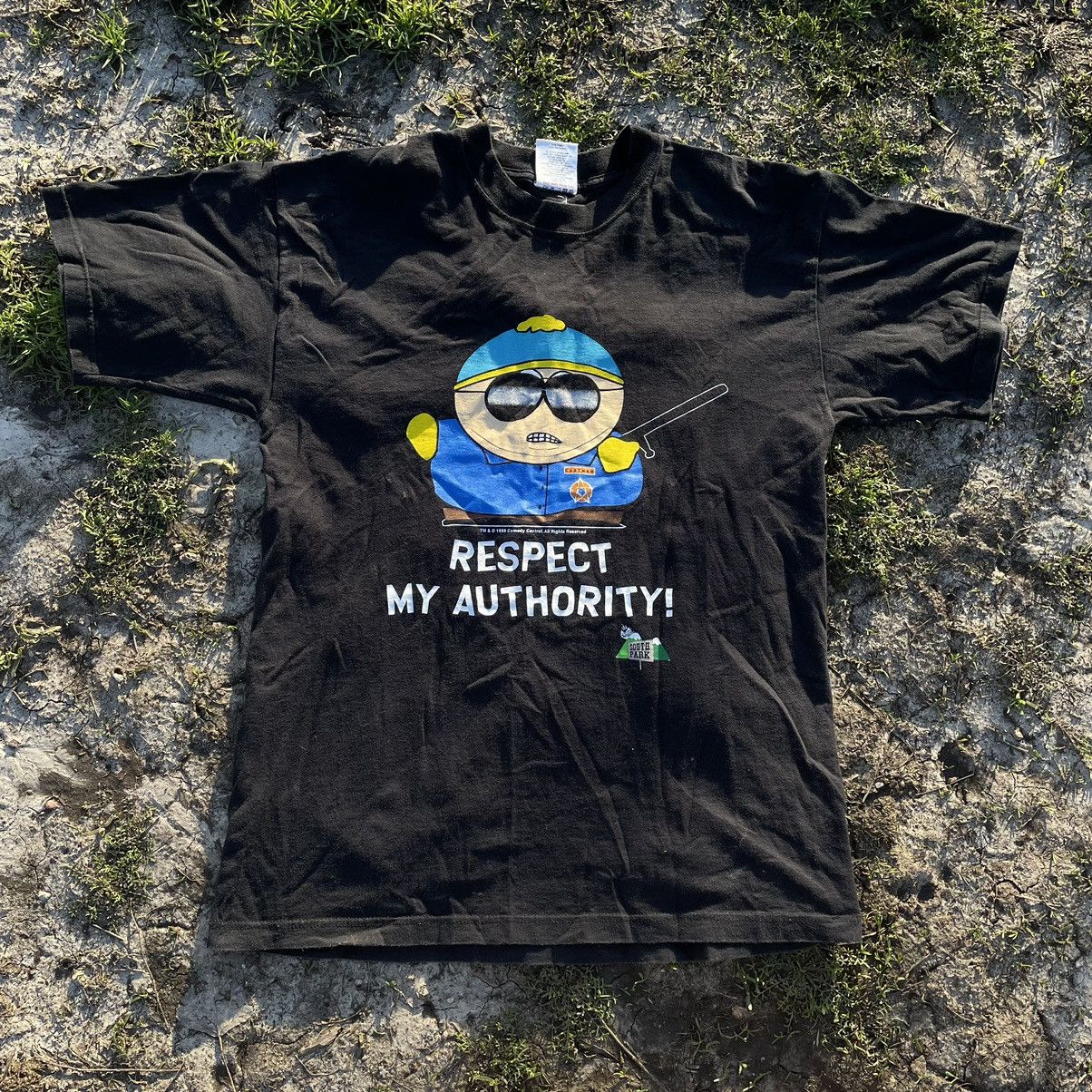 Vintage Vintage Y2K Graphic Tee Respect My Authority Skate Streetwea Size US L / EU 52-54 / 3 - 2 Thumbnail