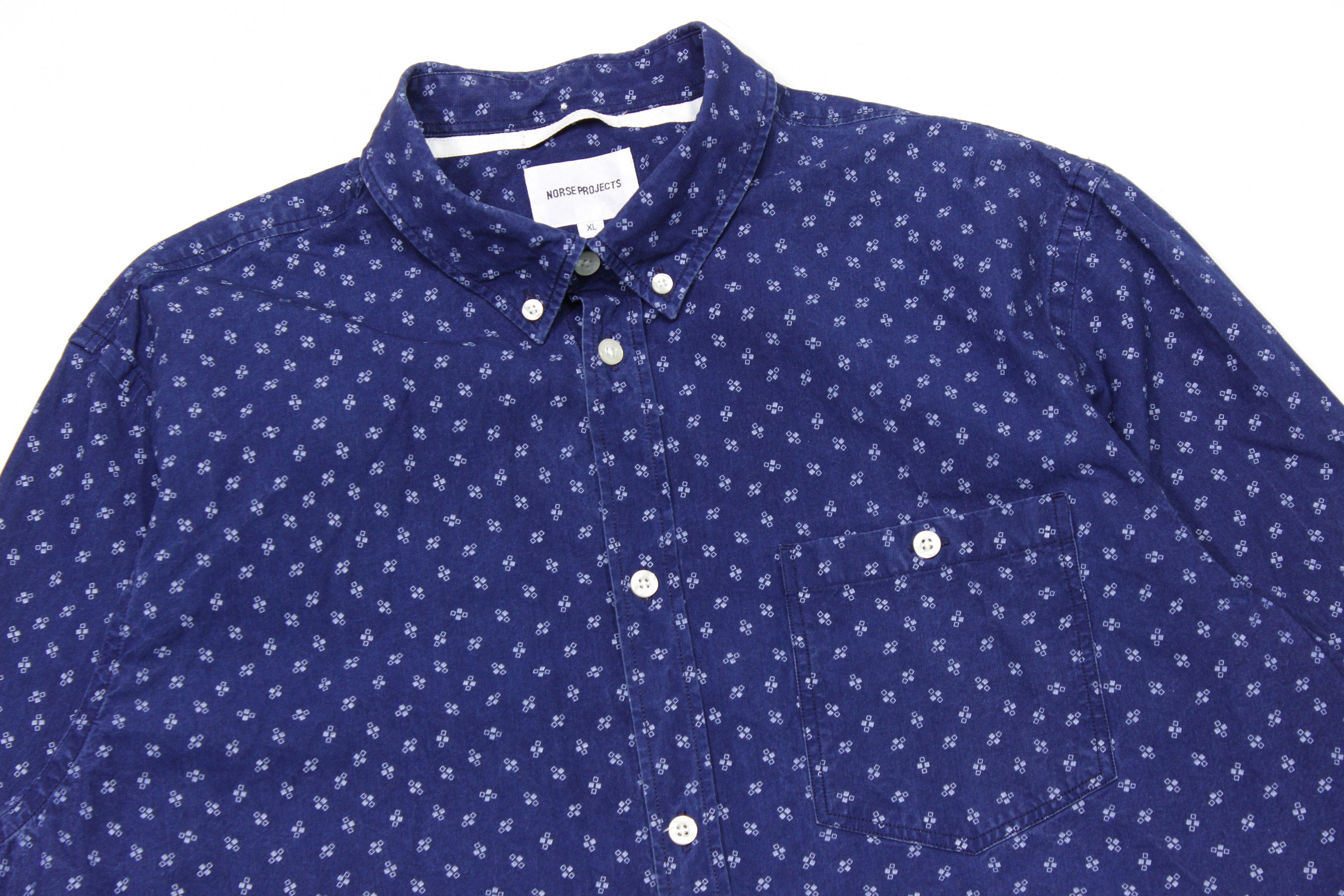 Norse Projects Anton Indigo Seed Shirt Size US XL / EU 56 / 4 - 3 Thumbnail