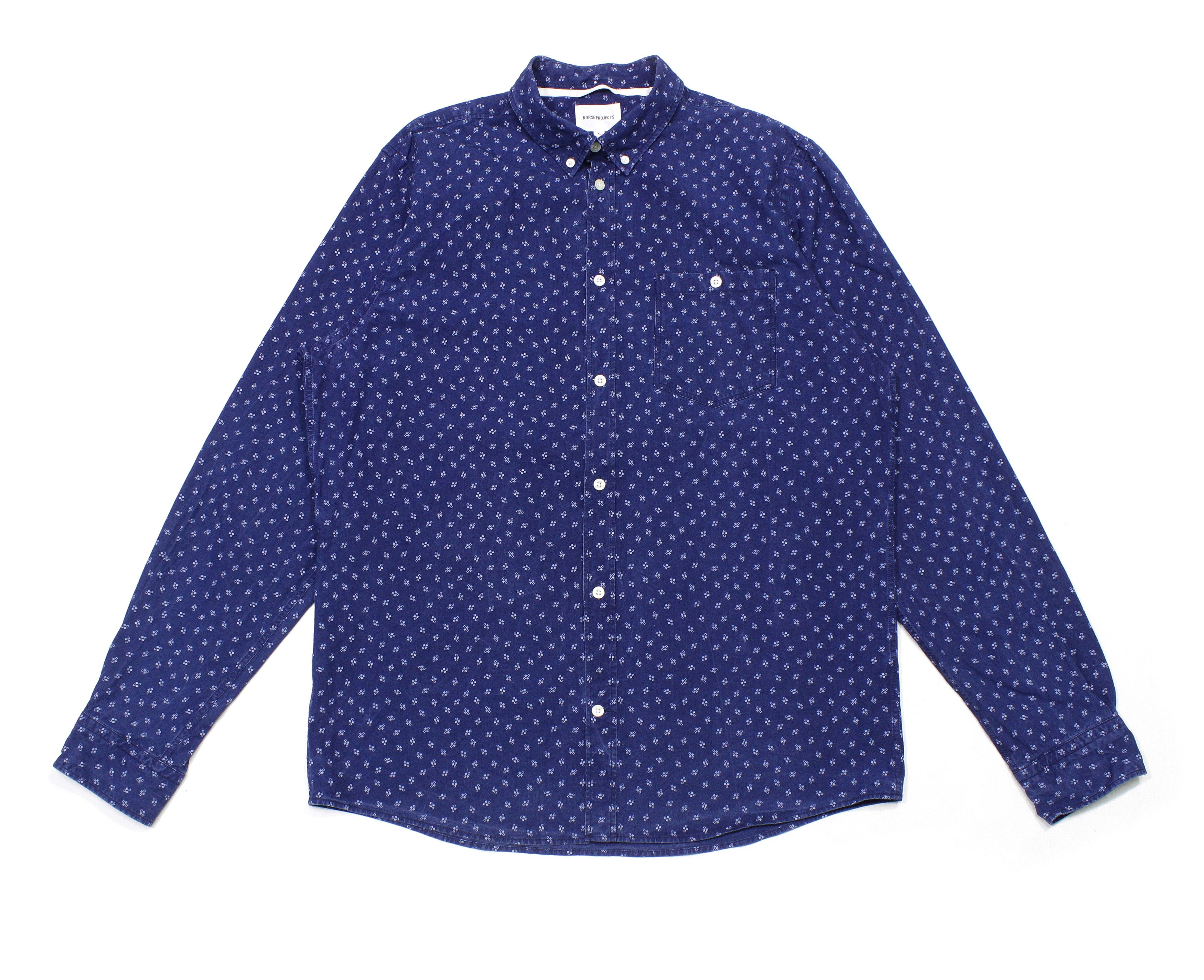 Norse Projects Anton Indigo Seed Shirt Size US XL / EU 56 / 4 - 1 Thumbnail