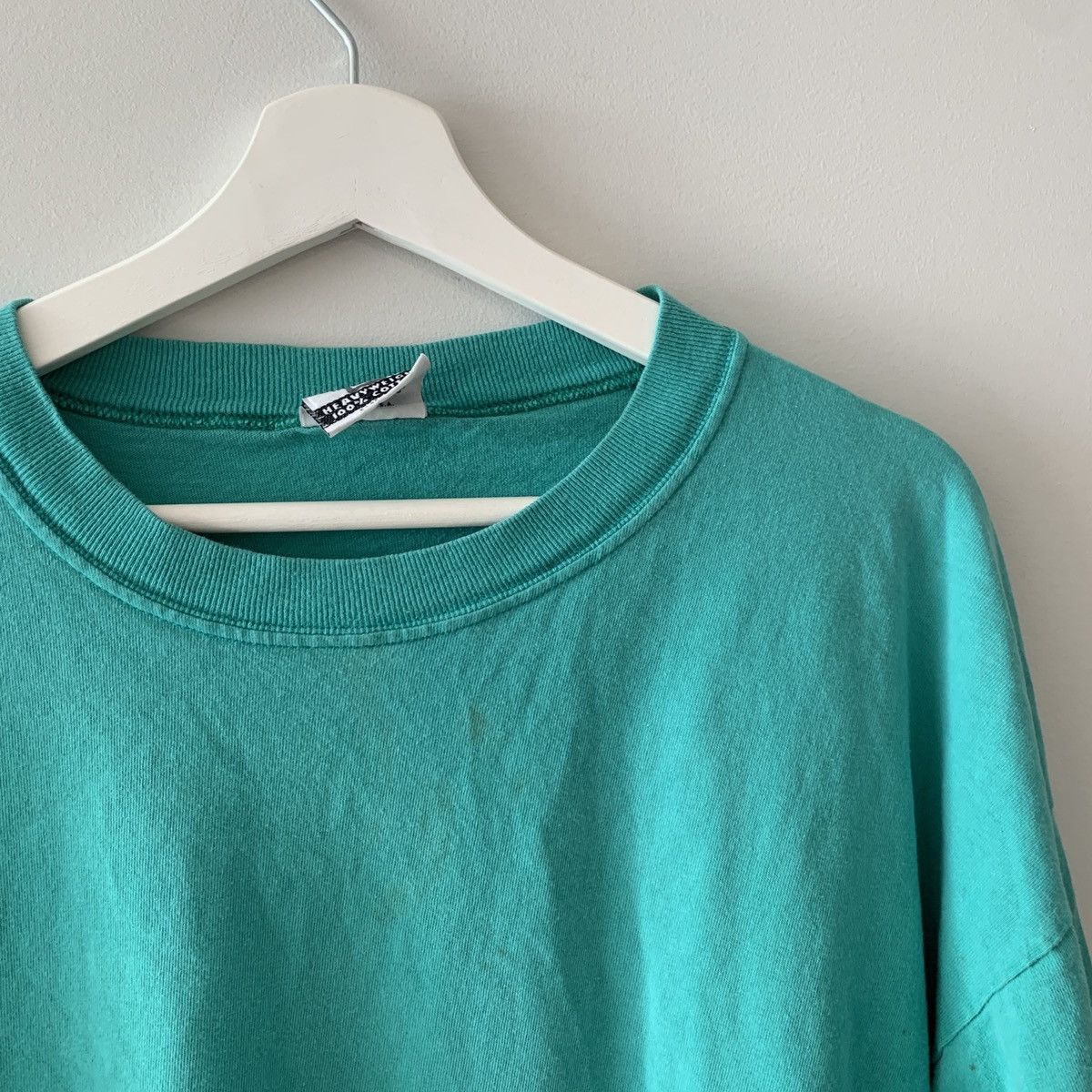 Lee × Vintage 80s 90s Lee Blank Heavyweight Made USA Shirt Travis Style Size US XXL / EU 58 / 5 - 5 Thumbnail