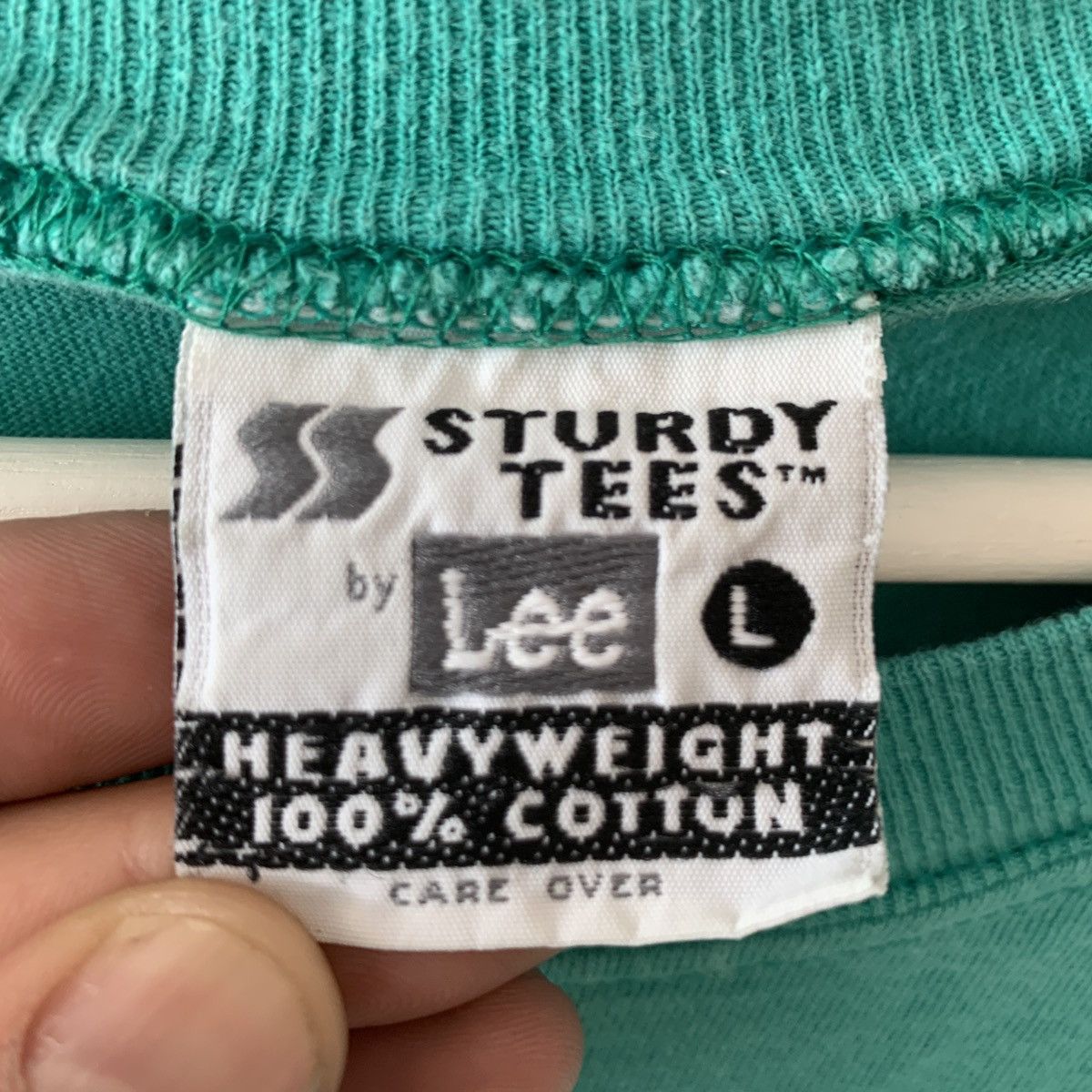 Lee × Vintage 80s 90s Lee Blank Heavyweight Made USA Shirt Travis Style Size US XXL / EU 58 / 5 - 3 Thumbnail