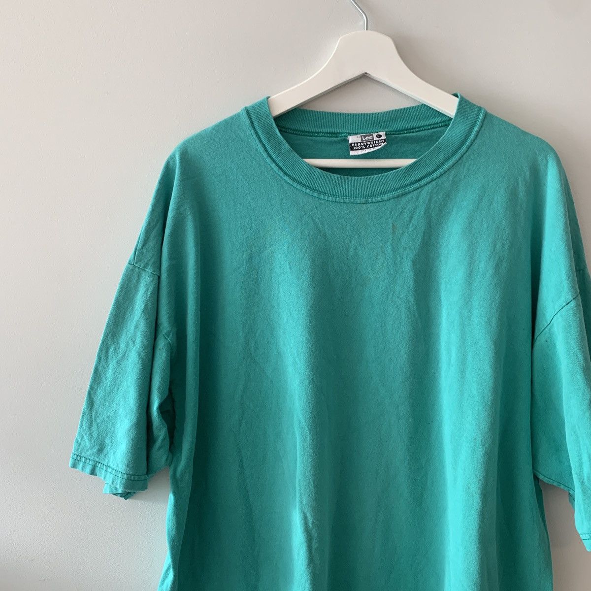 Lee × Vintage 80s 90s Lee Blank Heavyweight Made USA Shirt Travis Style Size US XXL / EU 58 / 5 - 2 Thumbnail
