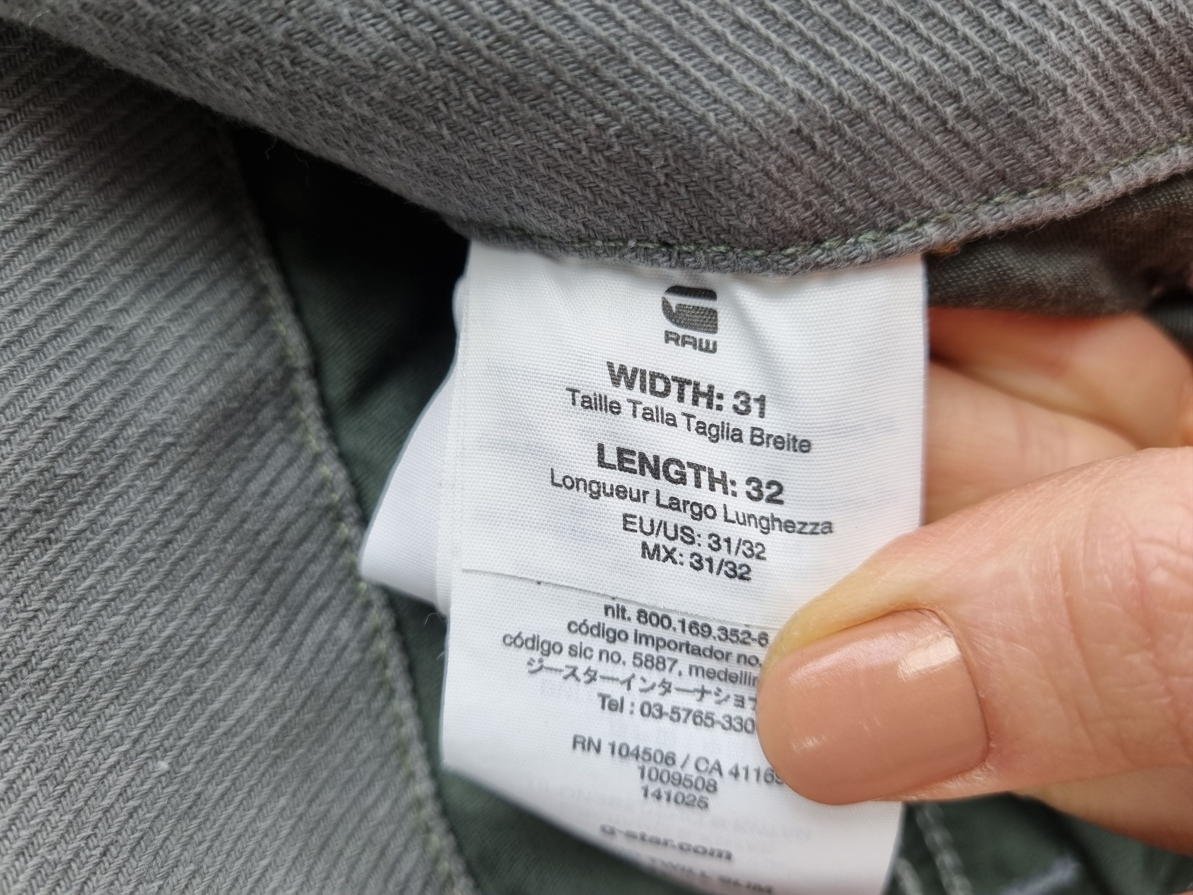G-Star Rare Gstar RAW Gray Rovic twill Slim Cargo Utility Pants Size US 31 - 9 Thumbnail