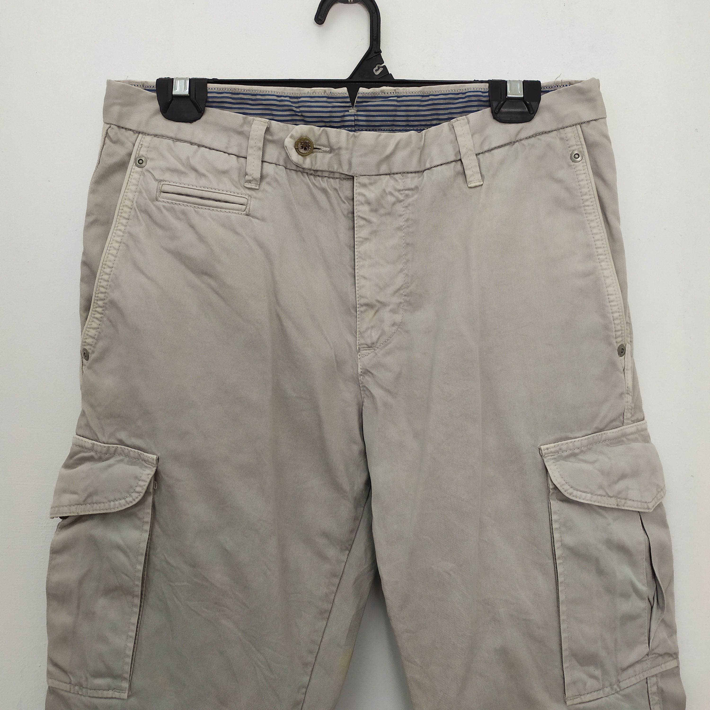 Japanese Brand × Vintage EXTREME LINE LIGHT GREY CARGO PANTS Size US 30 / EU 46 - 4 Thumbnail
