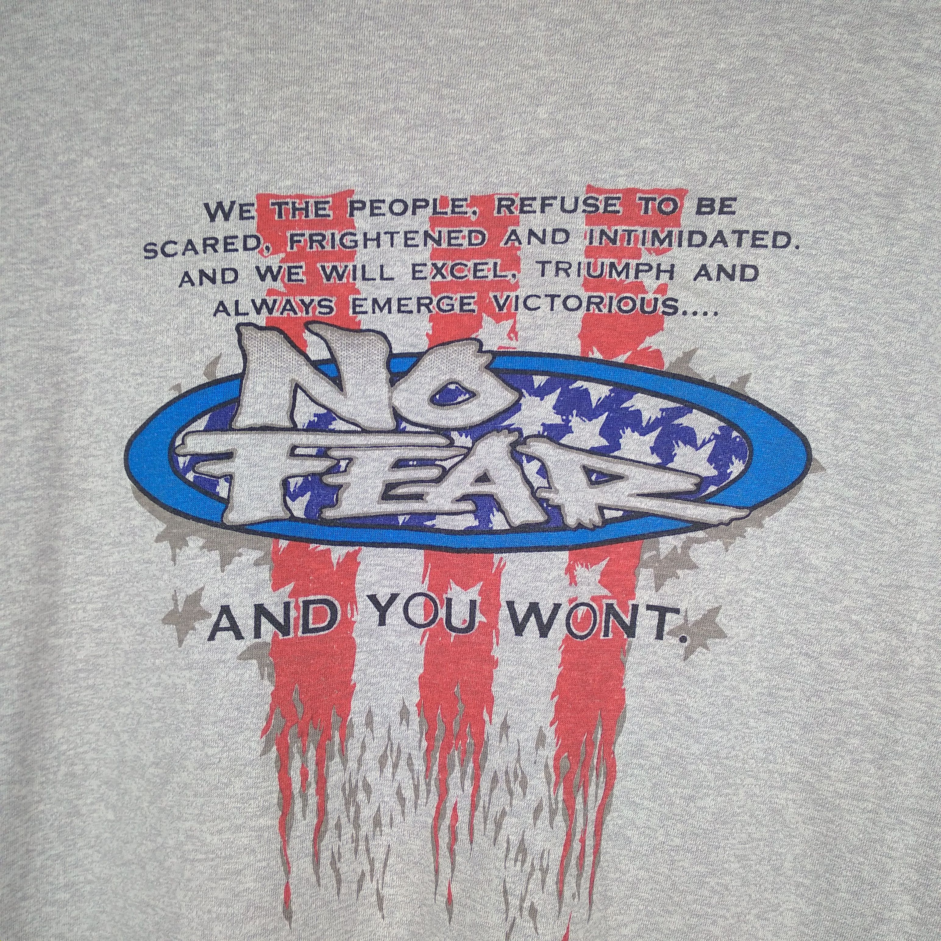 No Fear × Vintage Vintage 90s No Fear OG Big Logo Iconic Skate Tee Size US XL / EU 56 / 4 - 2 Thumbnail