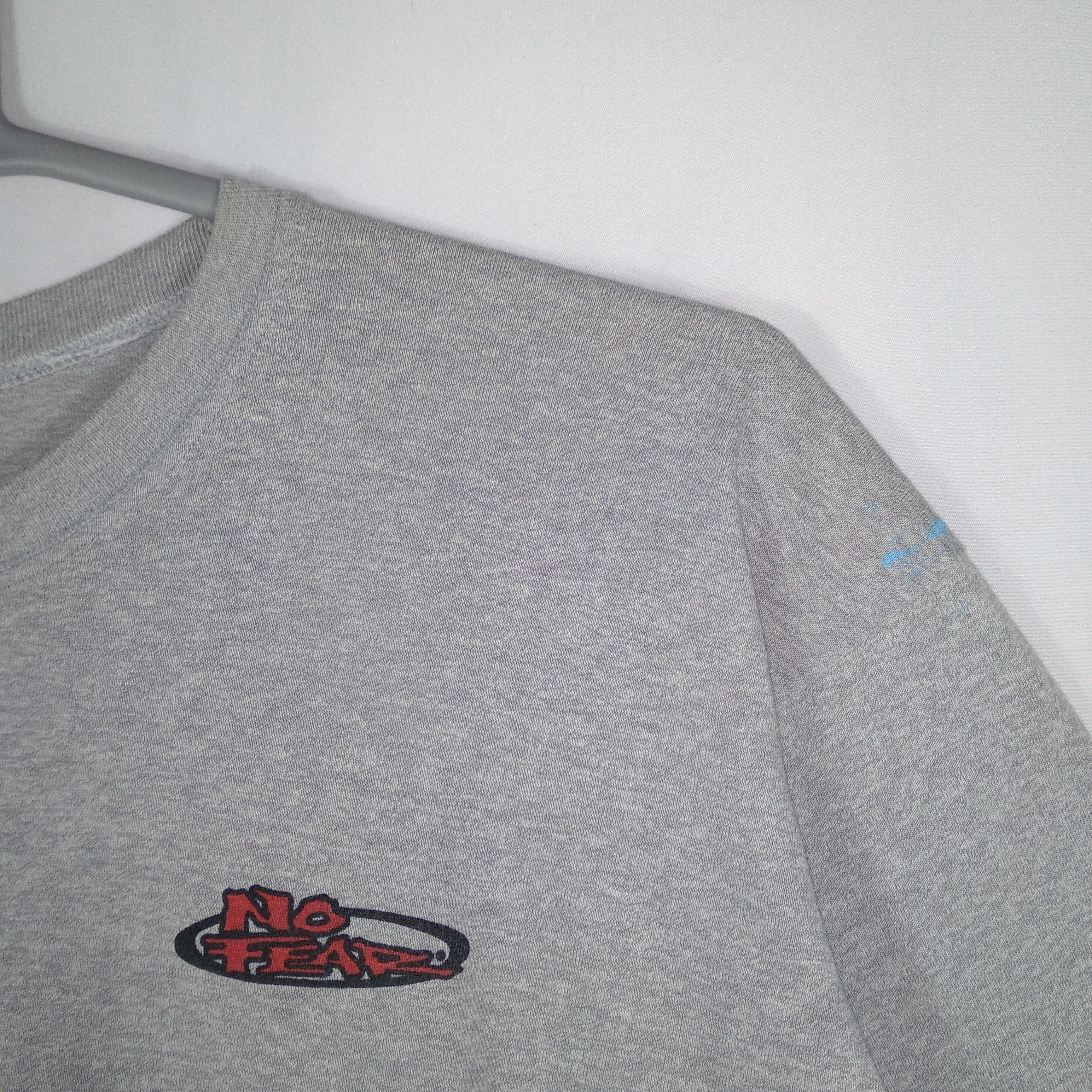 No Fear × Vintage Vintage 90s No Fear OG Big Logo Iconic Skate Tee Size US XL / EU 56 / 4 - 4 Thumbnail