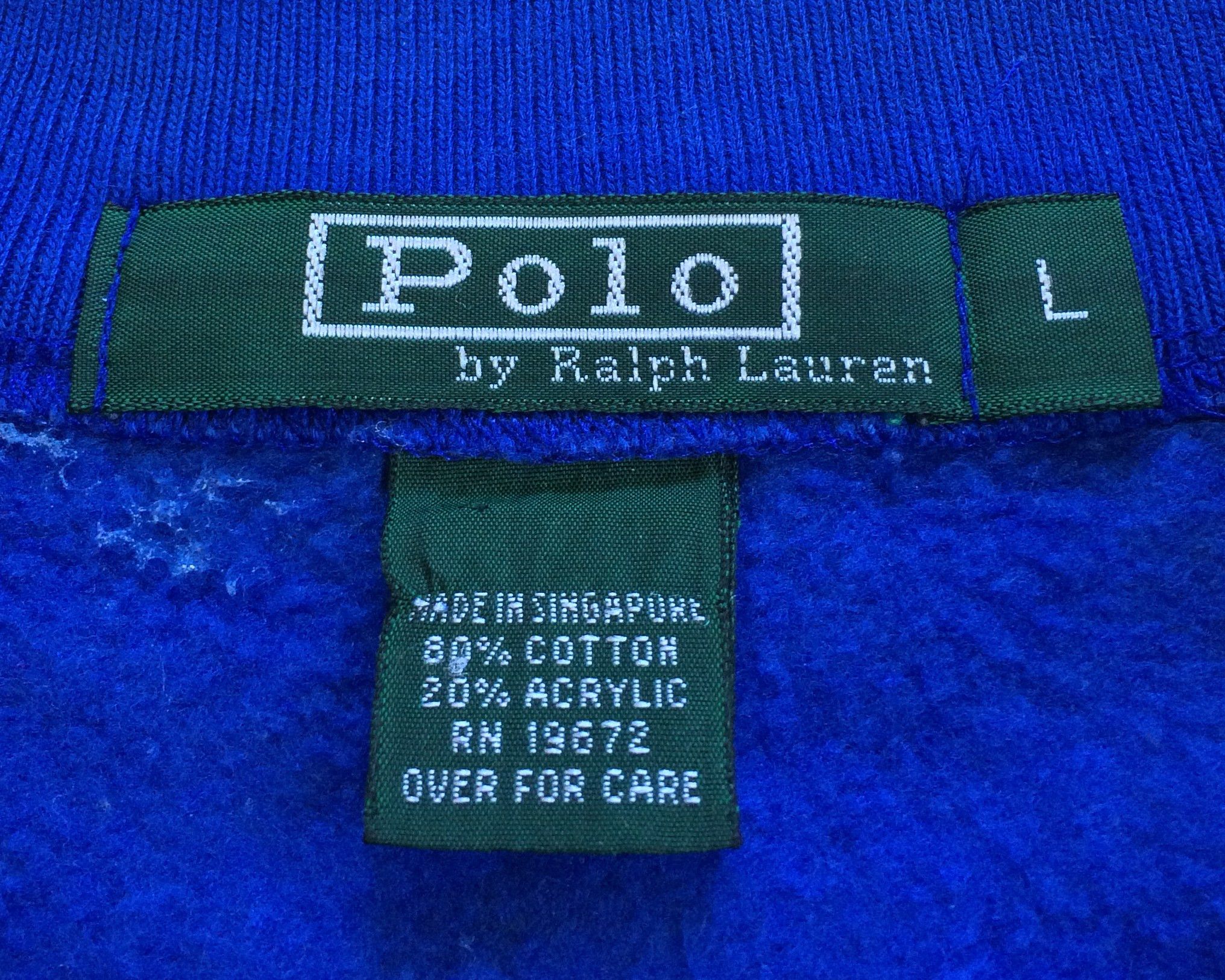 Polo Ralph Lauren F/W 1994 Polo Ralph Lauren RL2000 Sweatshirt Size US L / EU 52-54 / 3 - 4 Thumbnail