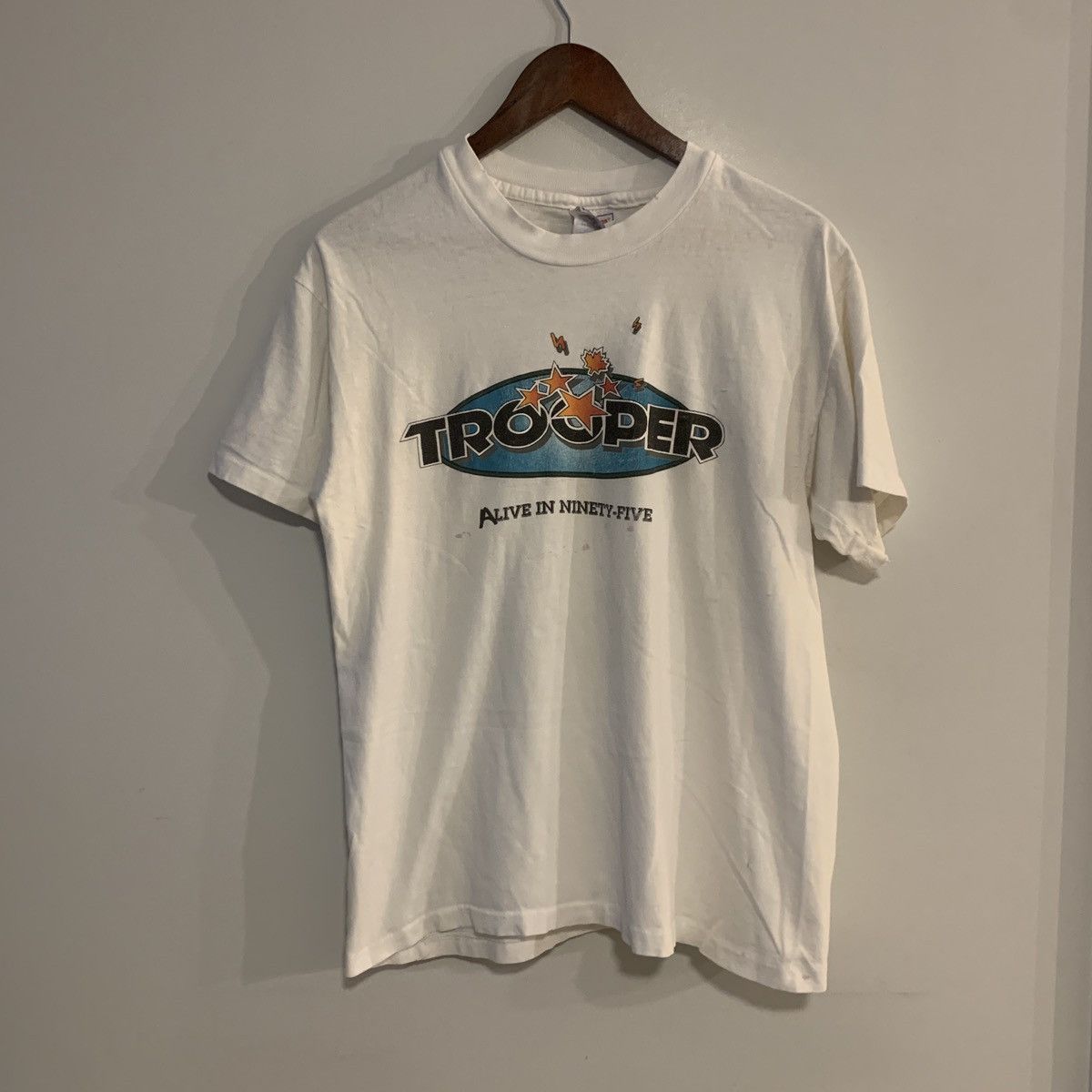 Vintage 1995 Trooper Band 90s Rock Shirt Alive In Ninety Five Style ...