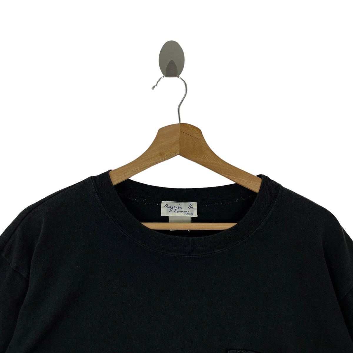 agnes b. AGNES B PARIS French Designer Brand Pocket Black Long Sleeve Size US L / EU 52-54 / 3 - 2 Thumbnail