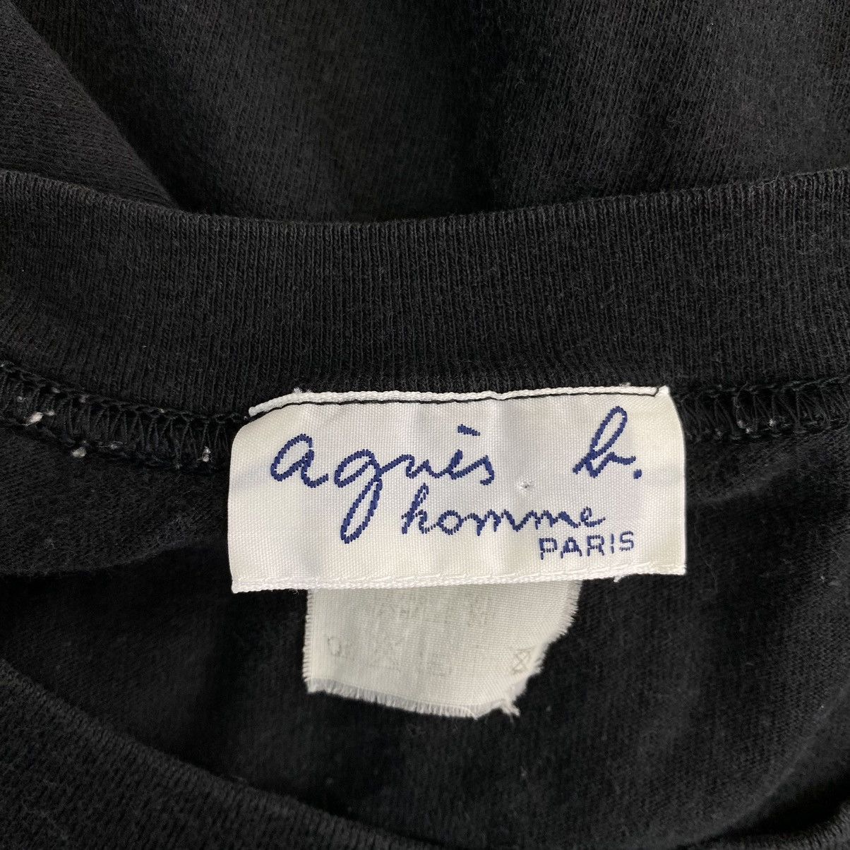 agnes b. AGNES B PARIS French Designer Brand Pocket Black Long Sleeve Size US L / EU 52-54 / 3 - 5 Thumbnail