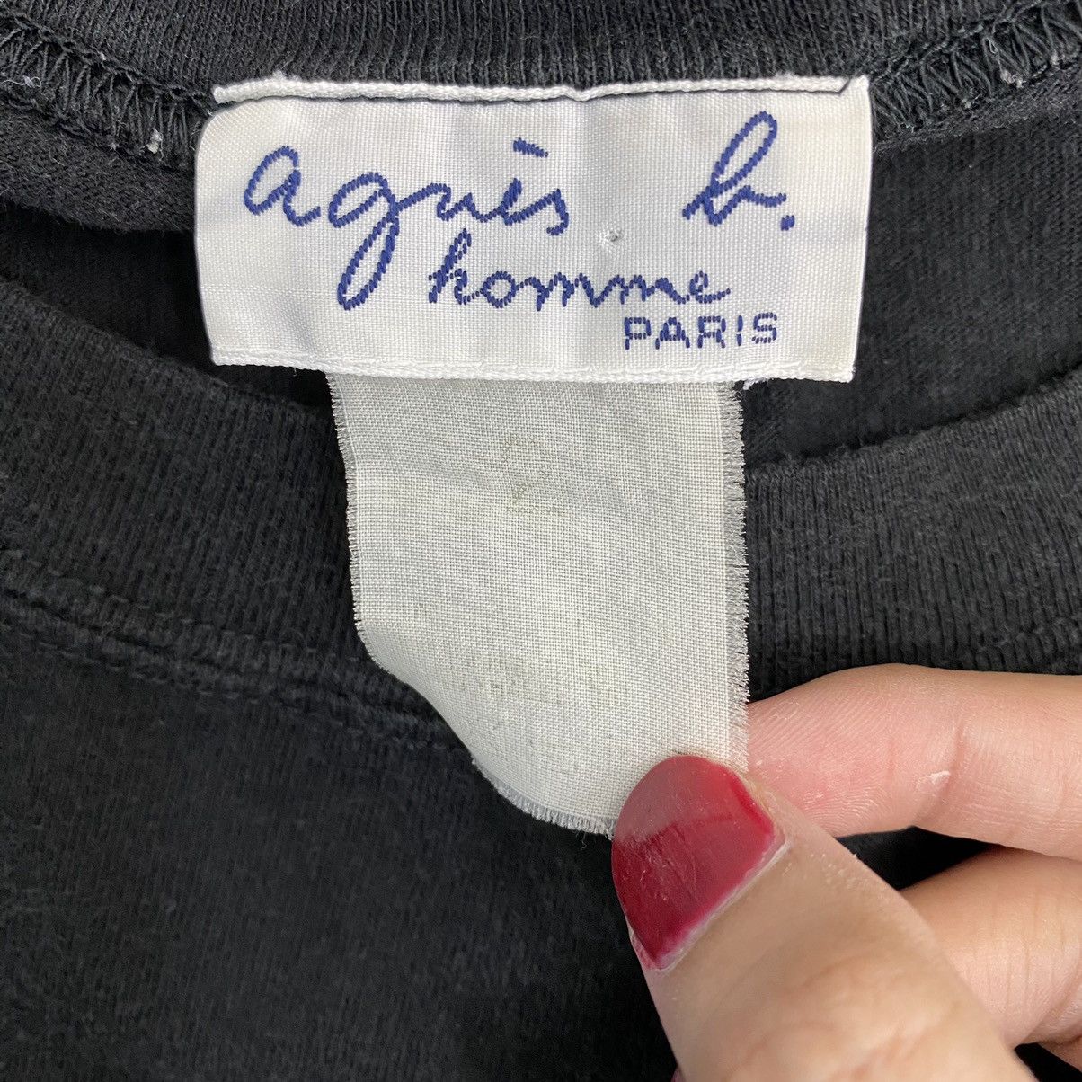 agnes b. AGNES B PARIS French Designer Brand Pocket Black Long Sleeve Size US L / EU 52-54 / 3 - 6 Thumbnail