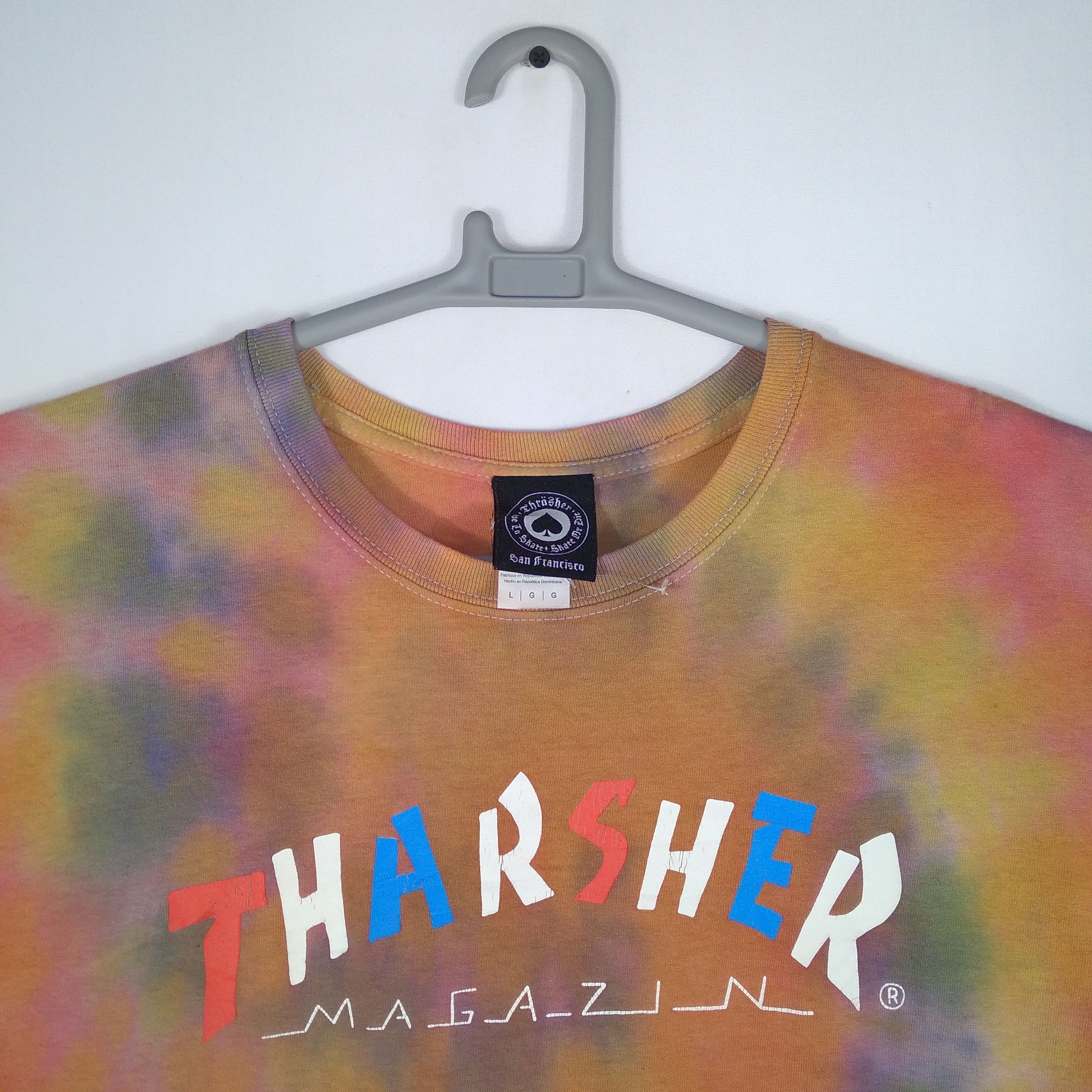 Thrasher Vintage Thrasher Magazines Spellout Nice Tye Dye Tee Size US L / EU 52-54 / 3 - 2 Thumbnail