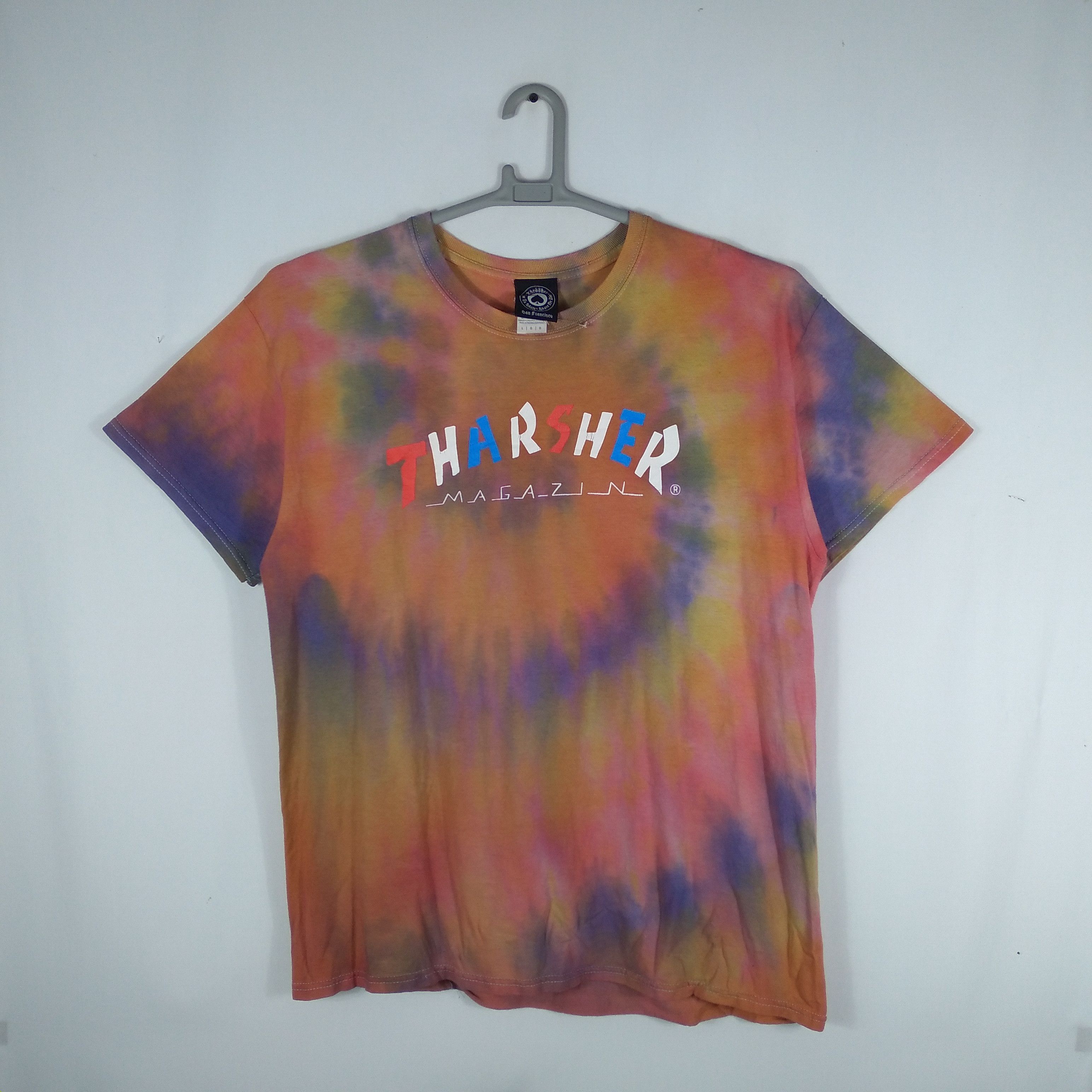 Thrasher Vintage Thrasher Magazines Spellout Nice Tye Dye Tee Size US L / EU 52-54 / 3 - 1 Thumbnail