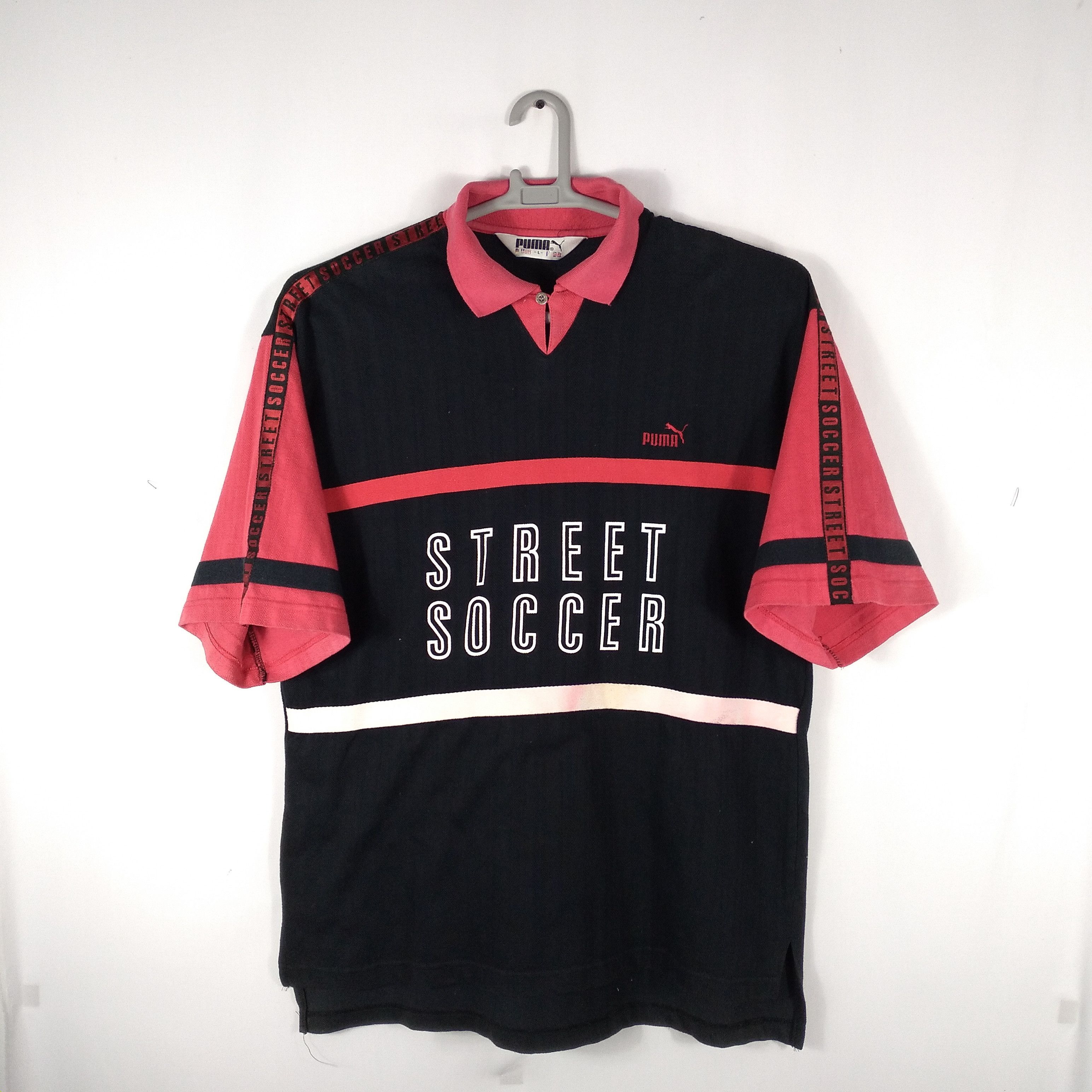 Puma × Vintage Vintage Puma Street Soccer Big Logo Side Tapped Polo Shirts Size US XL / EU 56 / 4 - 1 Thumbnail