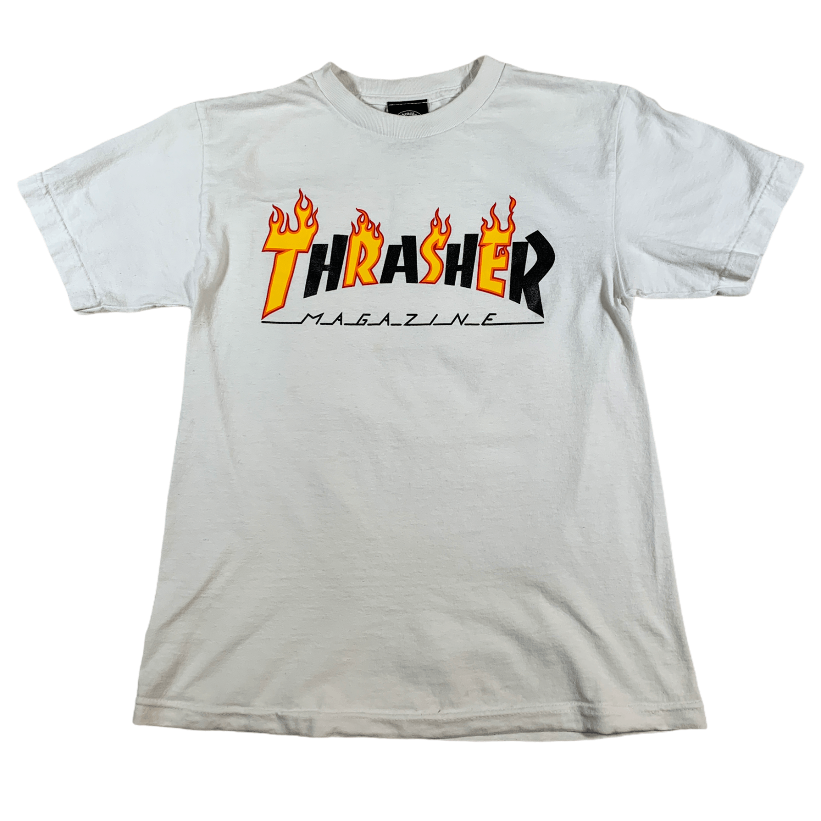 Thrasher × Vintage Thrasher Flames White T shirt Size US S / EU 44-46 / 1 - 1 Thumbnail