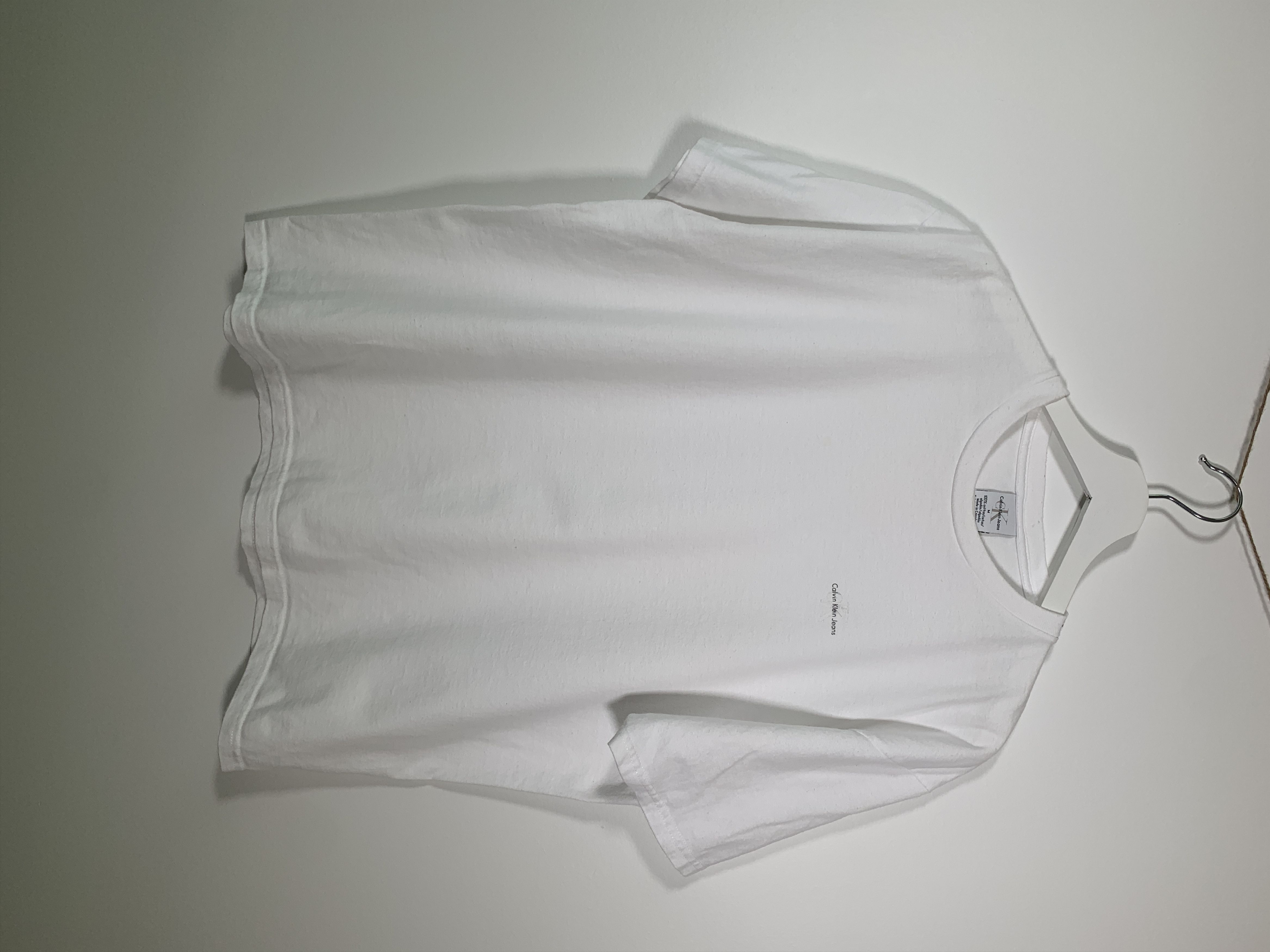Calvin Klein × Vintage 90s Calvin Klein Mini Logo White T Shirt Canada Made Asap Size US M / EU 48-50 / 2 - 1 Thumbnail