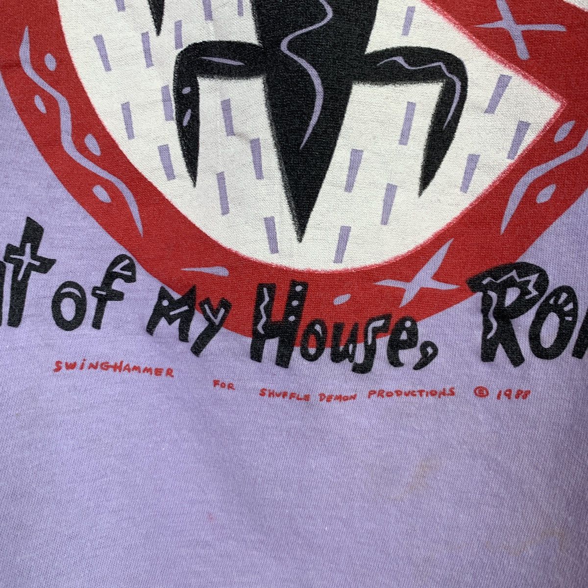 Band Tees × Vintage 1988 Shuffle Demons Out My House Roach Single Stitch Shirt Size US M / EU 48-50 / 2 - 4 Thumbnail