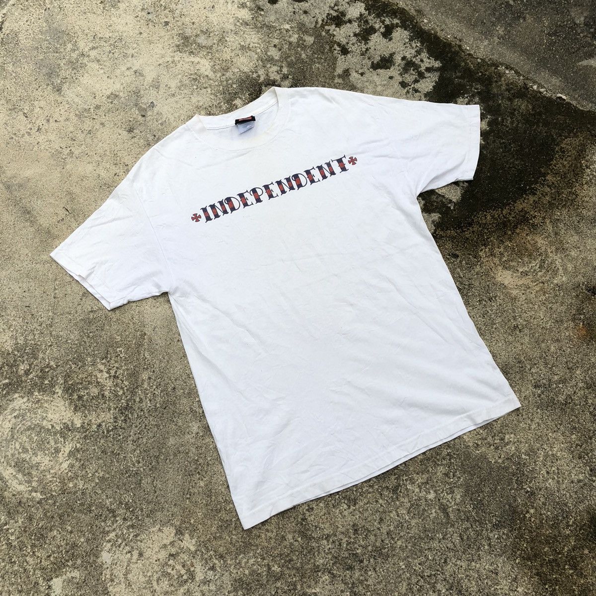 Independent Truck Co. Rare Vintage 90s Independent OG Spellout Skate Tee Size US L / EU 52-54 / 3 - 1 Thumbnail