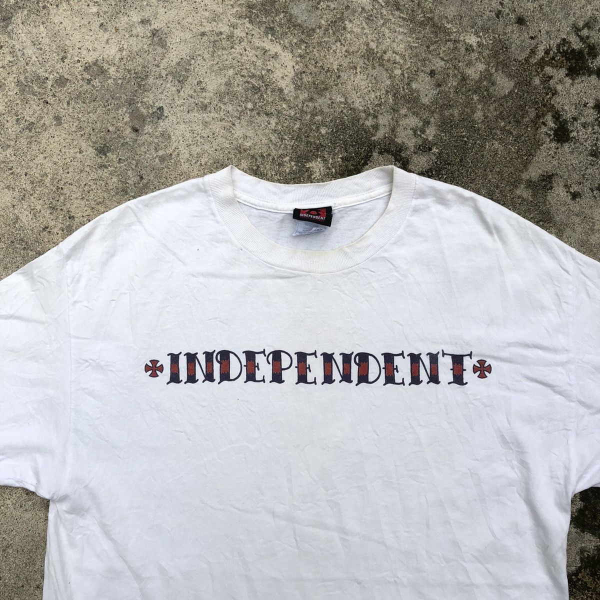 Independent Truck Co. Rare Vintage 90s Independent OG Spellout Skate Tee Size US L / EU 52-54 / 3 - 2 Thumbnail