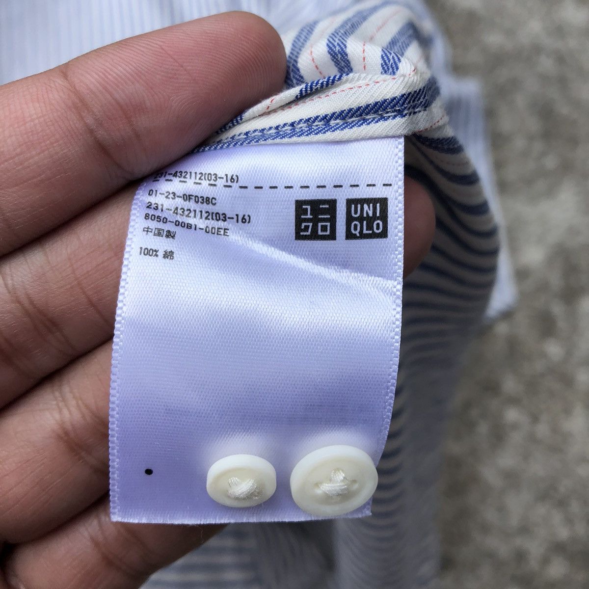 Designer × Japanese Brand × Uniqlo 🔥Rare🔥Uniqlo Ines De La Fressange Stripes Women Button Shirt Size L / US 10 / IT 46 - 10 Thumbnail