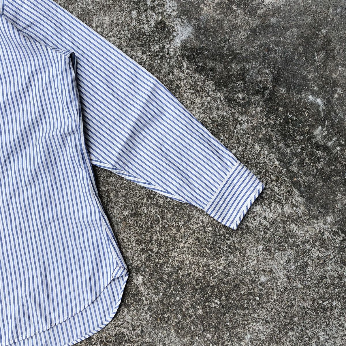 Designer × Japanese Brand × Uniqlo 🔥Rare🔥Uniqlo Ines De La Fressange Stripes Women Button Shirt Size L / US 10 / IT 46 - 6 Thumbnail