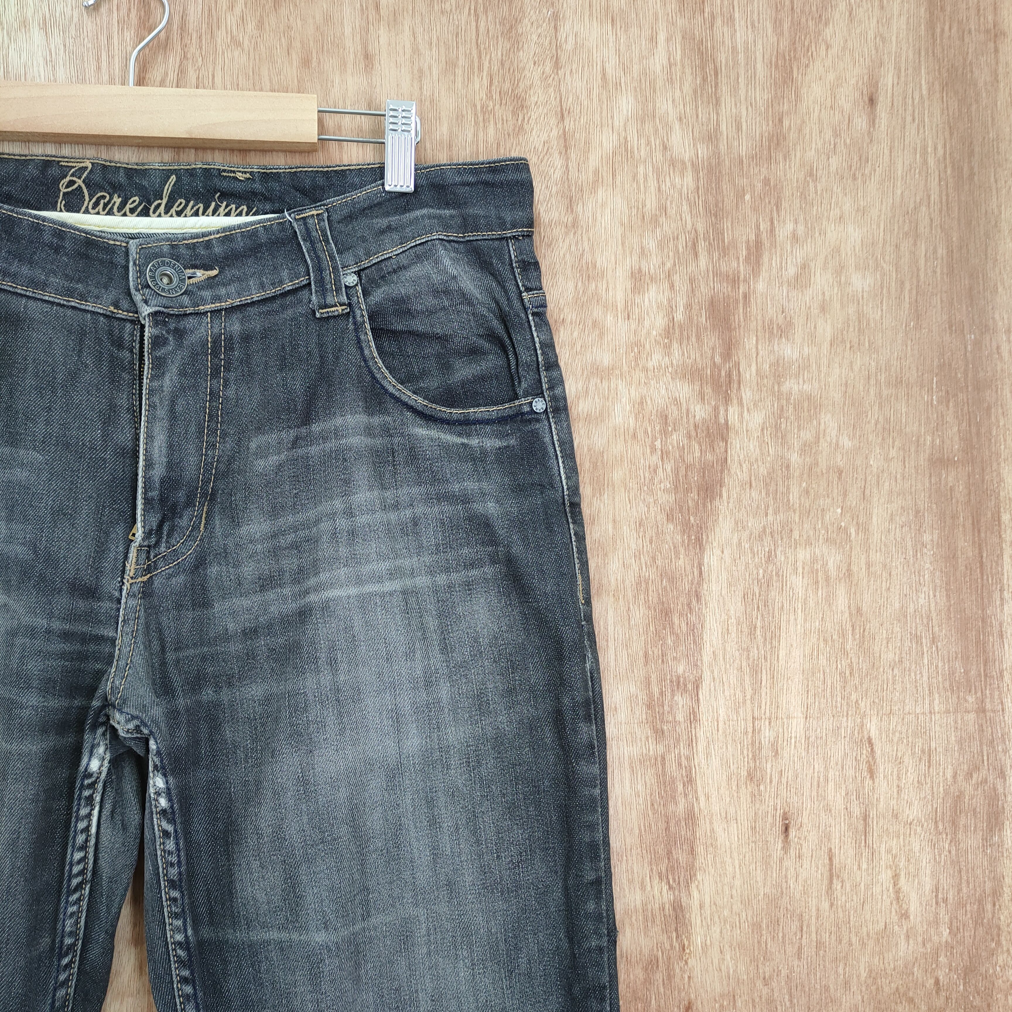 Japanese Brand × Jean × Vintage VINTAGE BARE DENIM FADED BLACK JEANS PANTS Size US 34 / EU 50 - 10 Thumbnail