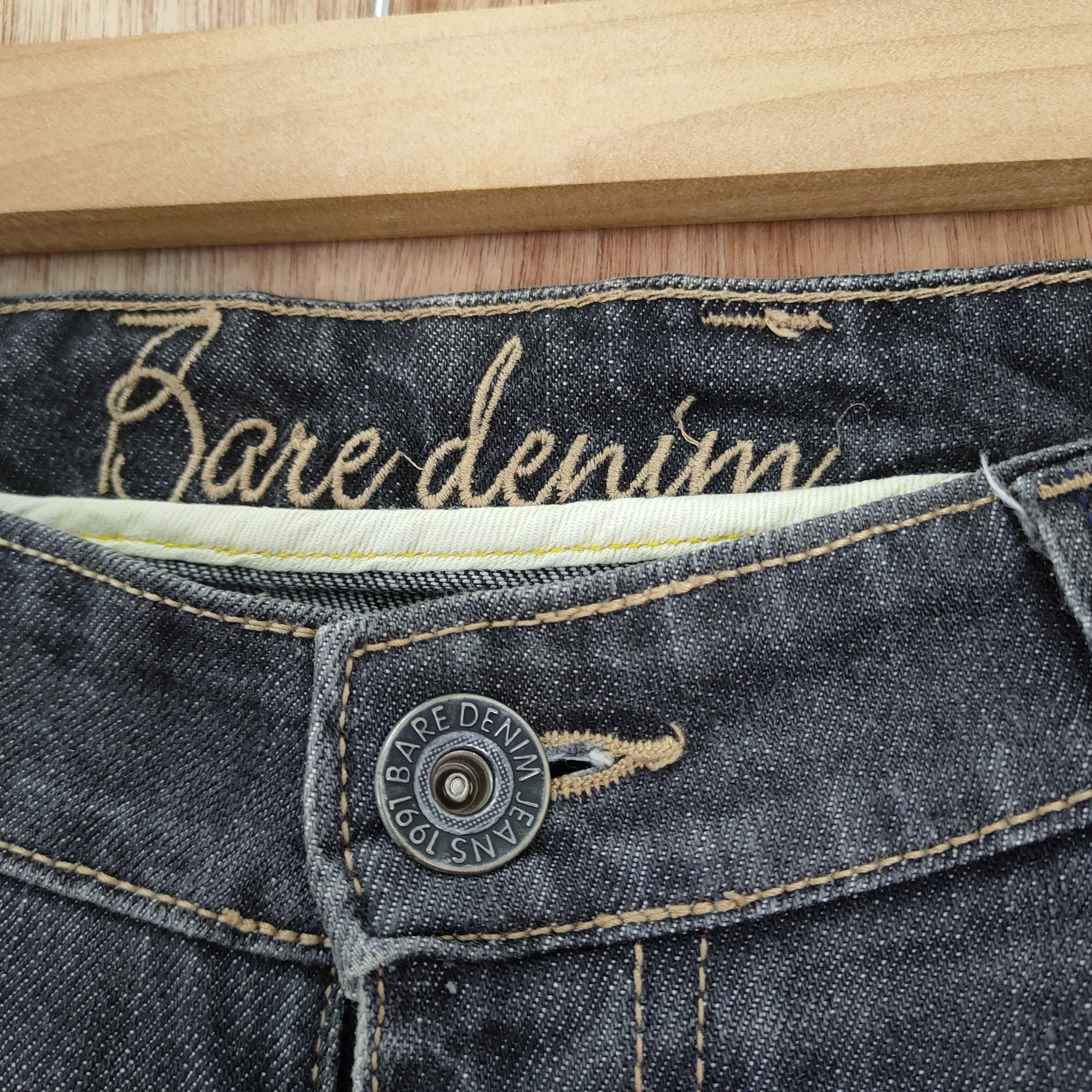 Japanese Brand × Jean × Vintage VINTAGE BARE DENIM FADED BLACK JEANS PANTS Size US 34 / EU 50 - 4 Thumbnail