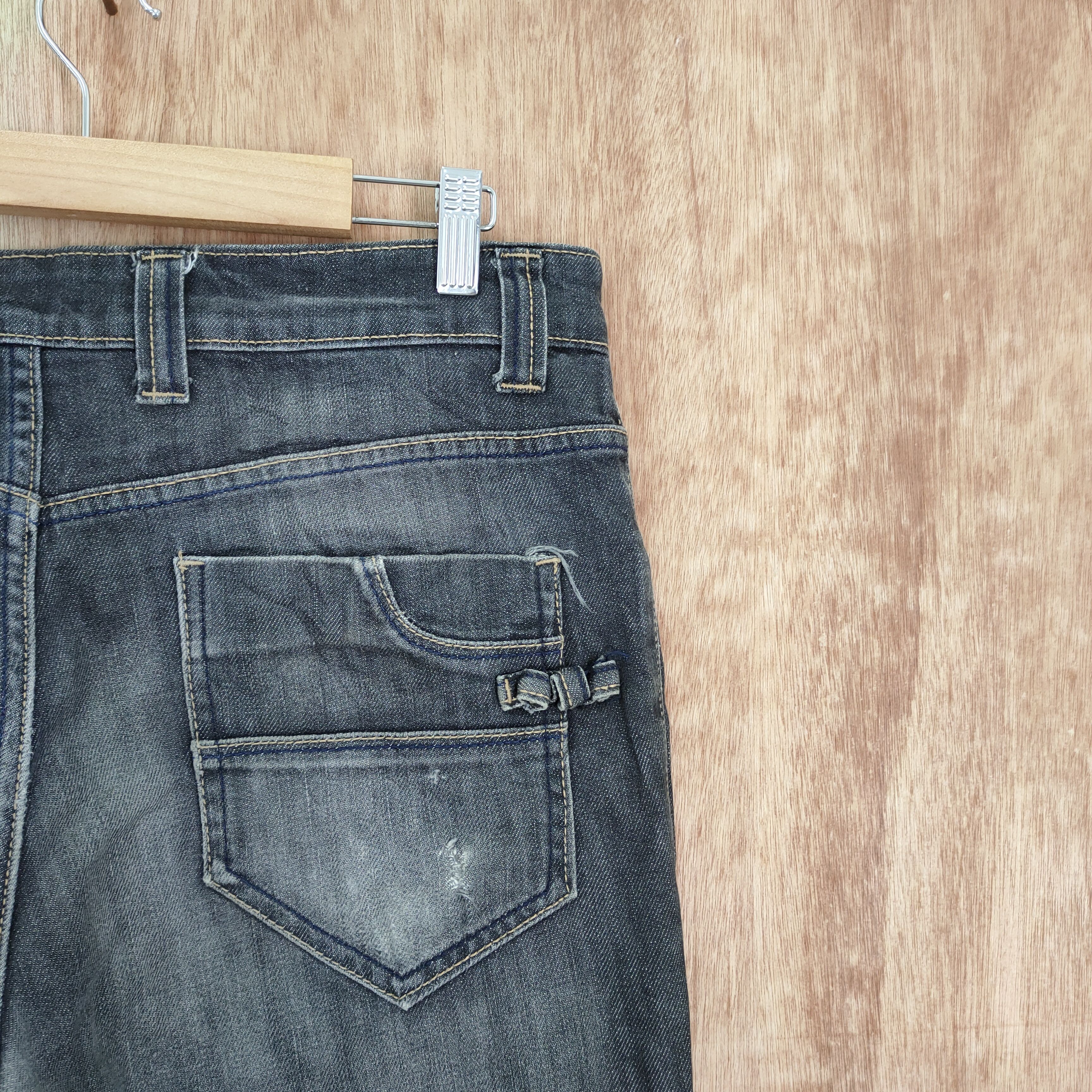 Japanese Brand × Jean × Vintage VINTAGE BARE DENIM FADED BLACK JEANS PANTS Size US 34 / EU 50 - 12 Thumbnail
