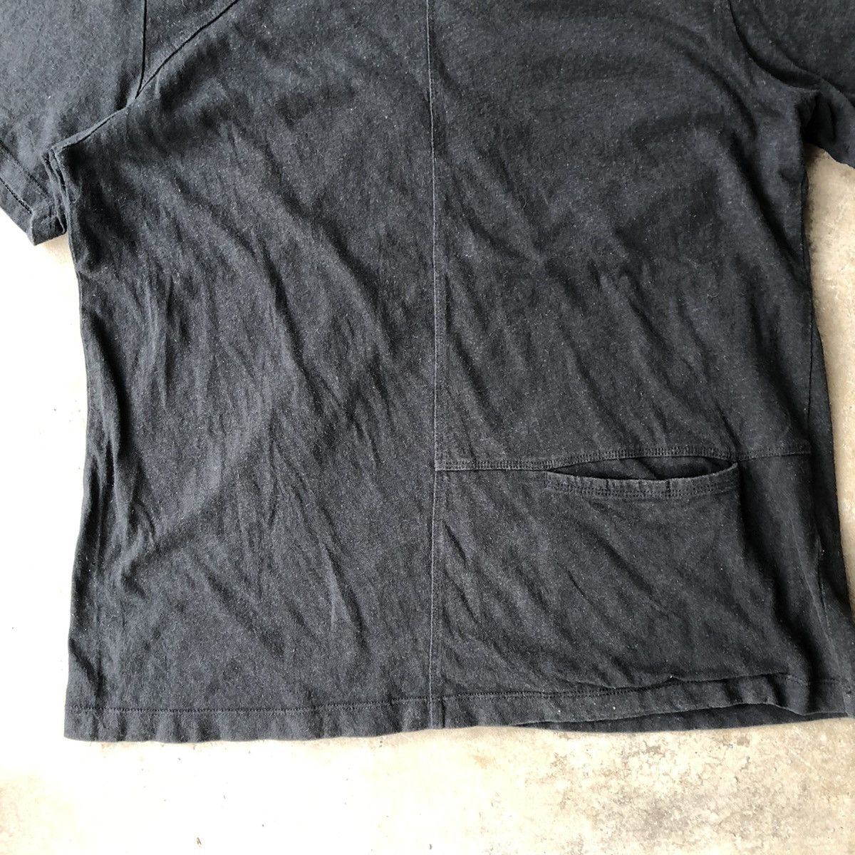 Japanese Brand × Y's × Yohji Yamamoto Rare Y's For Living Designer Punk Styles Single Pocket Tee Size XS / US 0-2 / IT 36-38 - 3 Thumbnail