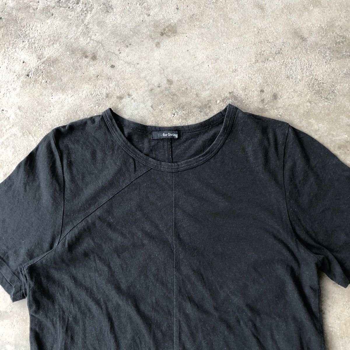 Japanese Brand × Y's × Yohji Yamamoto Rare Y's For Living Designer Punk Styles Single Pocket Tee Size XS / US 0-2 / IT 36-38 - 2 Thumbnail
