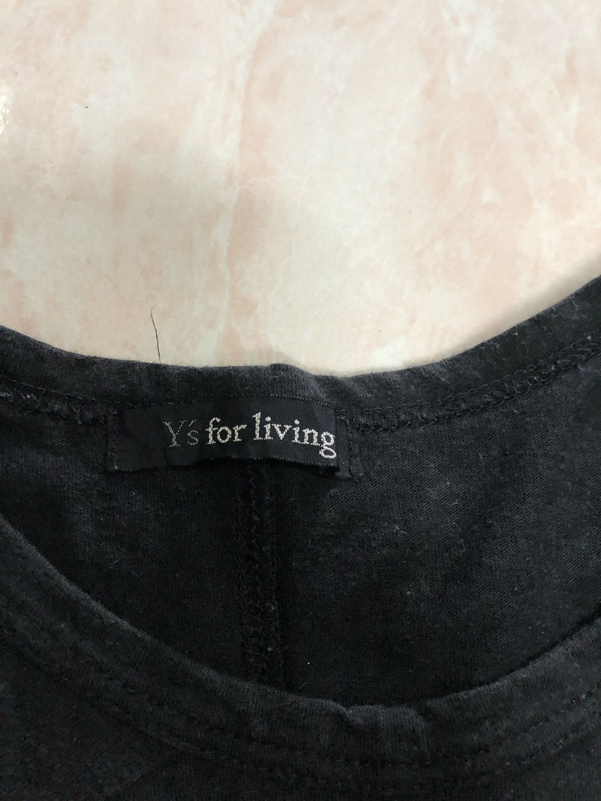 Japanese Brand × Y's × Yohji Yamamoto Rare Y's For Living Designer Punk Styles Single Pocket Tee Size XS / US 0-2 / IT 36-38 - 10 Thumbnail