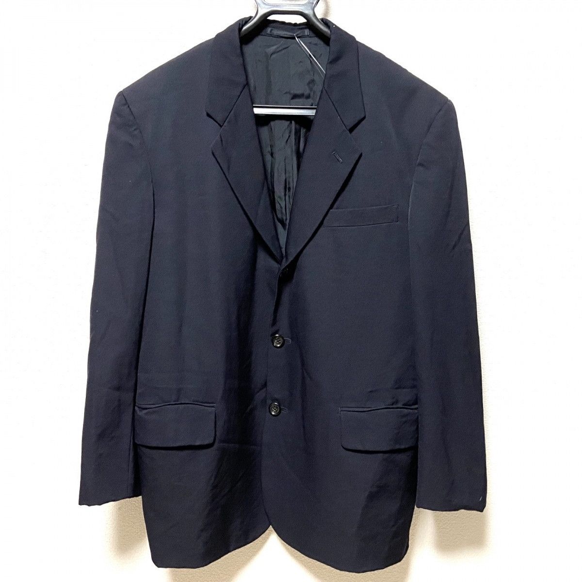 Jacket Navy Tailored Wool Long Sleeve