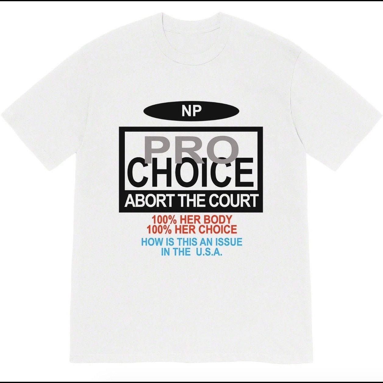 Designer Nothing Personal Blazzy Pro Choice Pro Club Shirt - White XL Size US XL / EU 56 / 4 - 1 Thumbnail