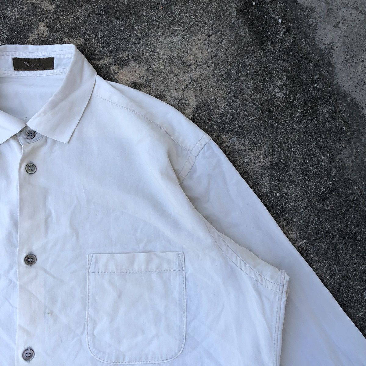 Y's × Y's for Men × Yohji Yamamoto 🔥Grailed🔥🇯🇵Yohji Yamamoto Y's For Men Minimal Buttons Shirts Size US M / EU 48-50 / 2 - 6 Thumbnail
