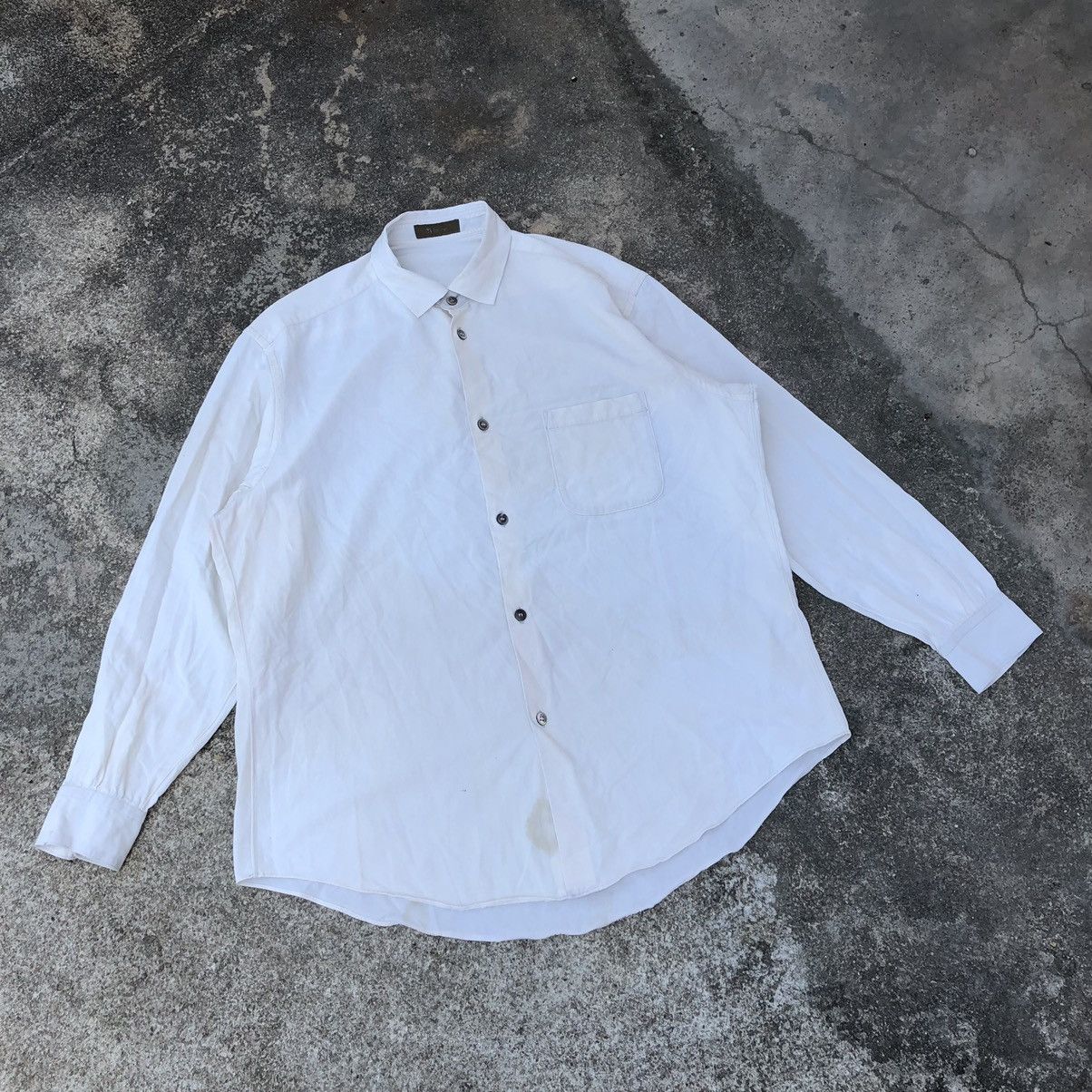 Y's × Y's for Men × Yohji Yamamoto 🔥Grailed🔥🇯🇵Yohji Yamamoto Y's For Men Minimal Buttons Shirts Size US M / EU 48-50 / 2 - 1 Thumbnail
