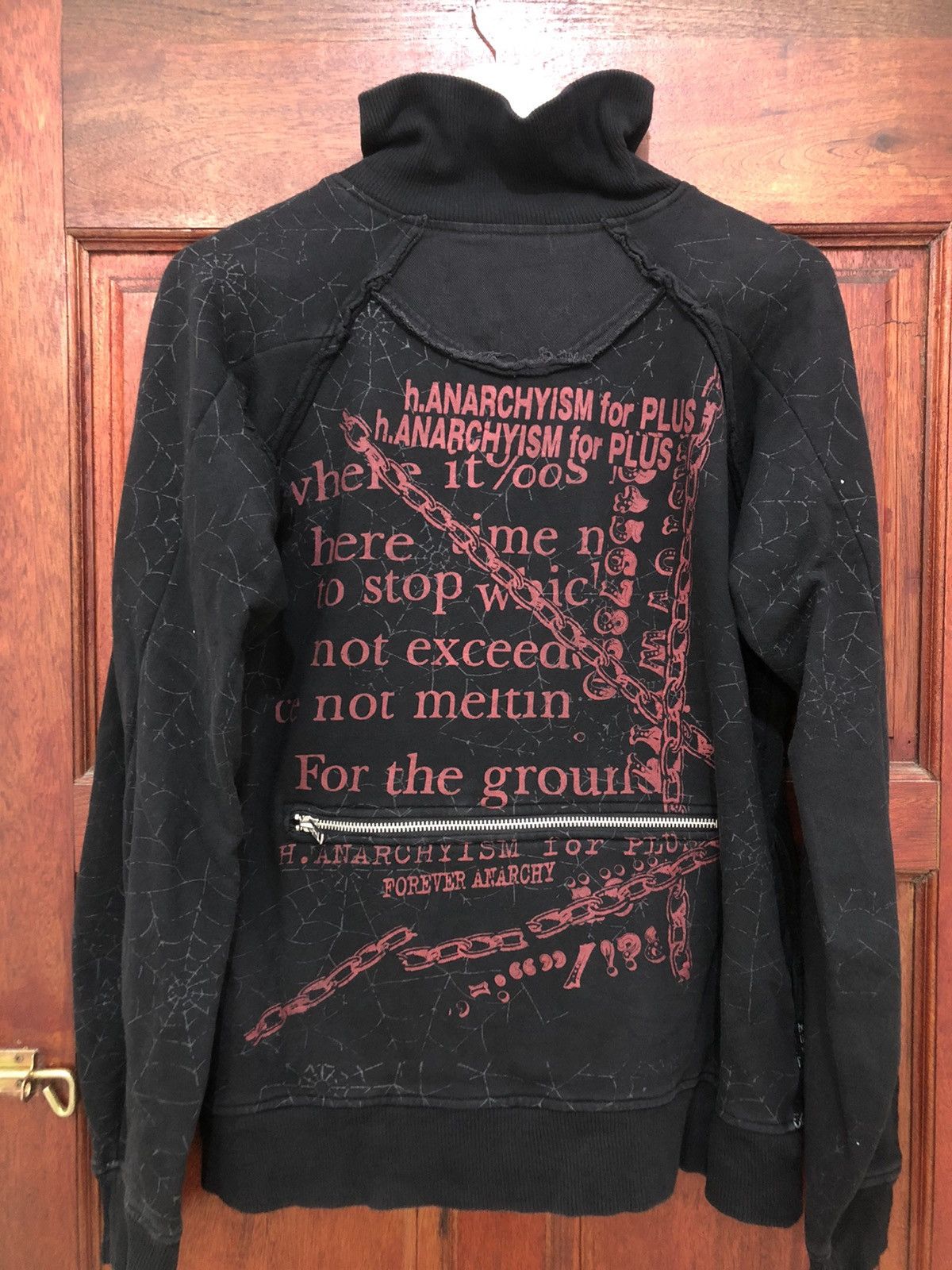 Japanese Brand H.Anarchyism Distressed Punk Sweater Size US S / EU 44-46 / 1 - 2 Thumbnail