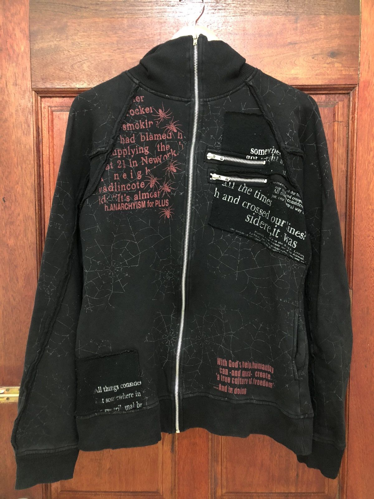 Japanese Brand H.Anarchyism Distressed Punk Sweater Size US S / EU 44-46 / 1 - 1 Thumbnail