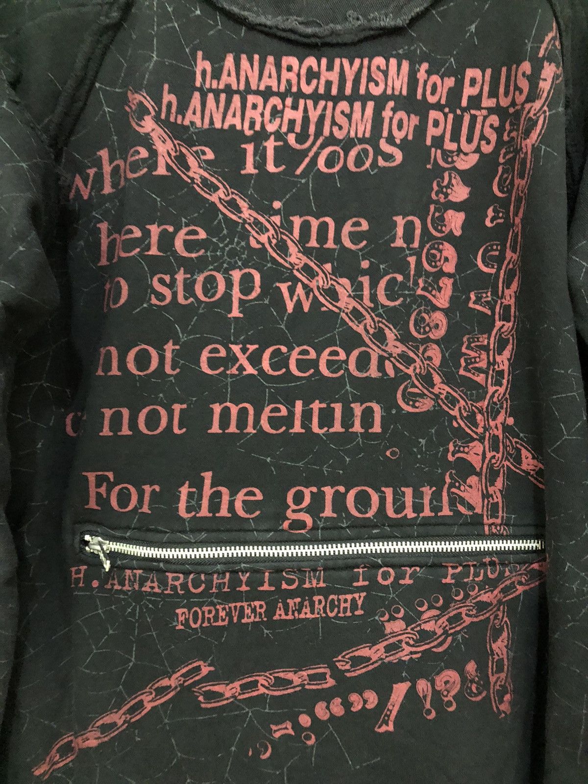 Japanese Brand H.Anarchyism Distressed Punk Sweater Size US S / EU 44-46 / 1 - 6 Thumbnail