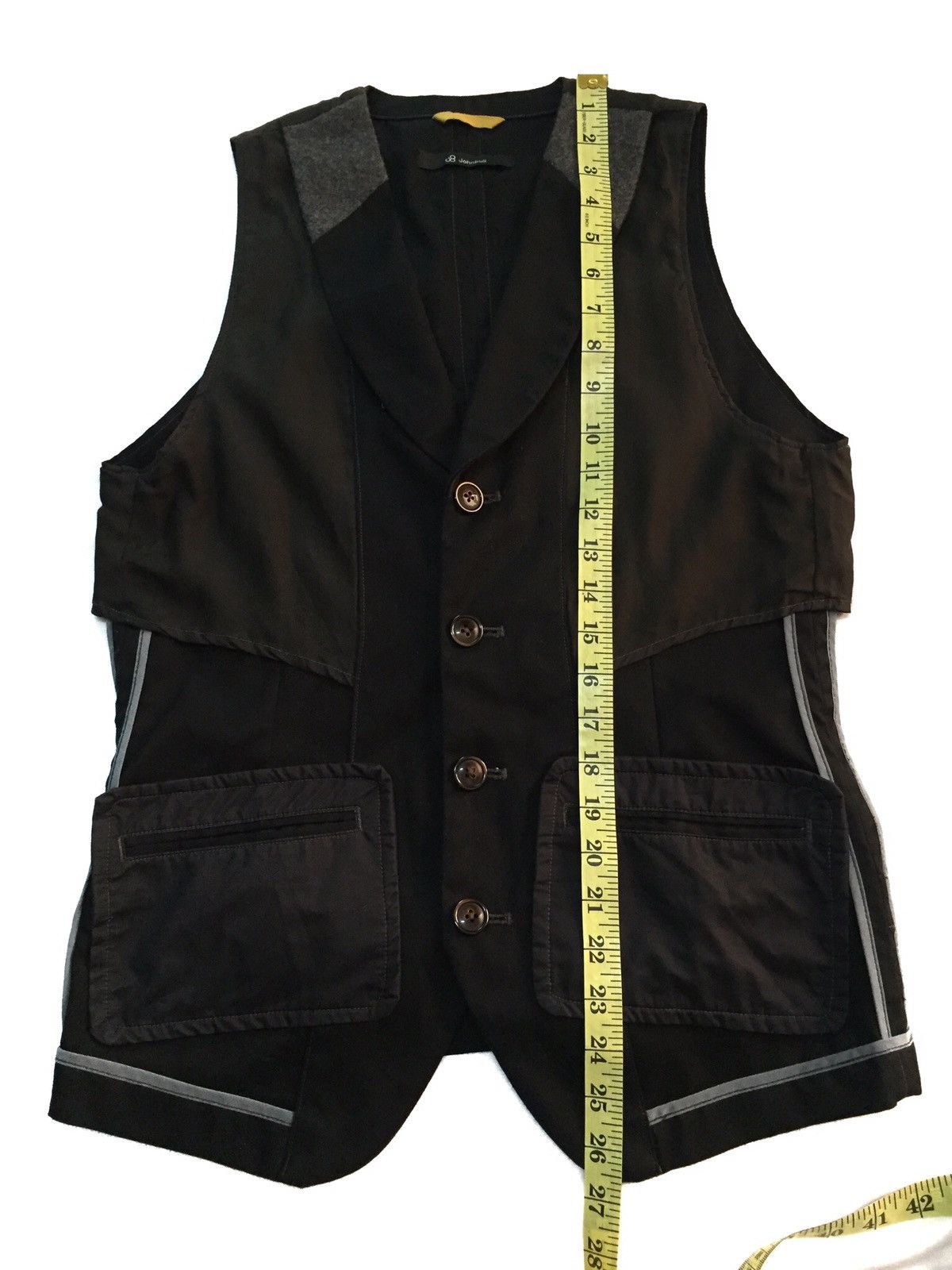 Japanese Brand HYBRID PATCHWORK TACTICAL VEST JACKET Size US S / EU 44-46 / 1 - 8 Thumbnail