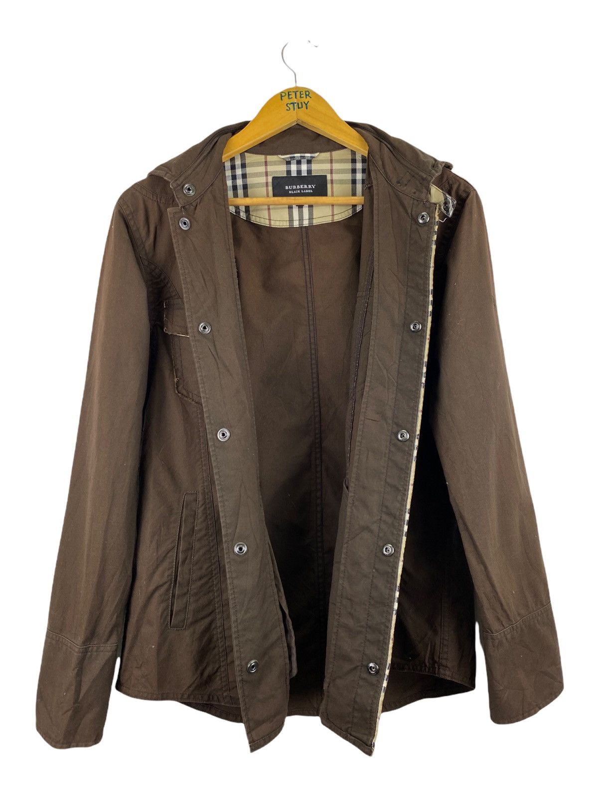 Burberry × Designer BURBERRY BLACK LABEL TRUCKER JACKET SNAP BUTTON Size US M / EU 48-50 / 2 - 3 Thumbnail