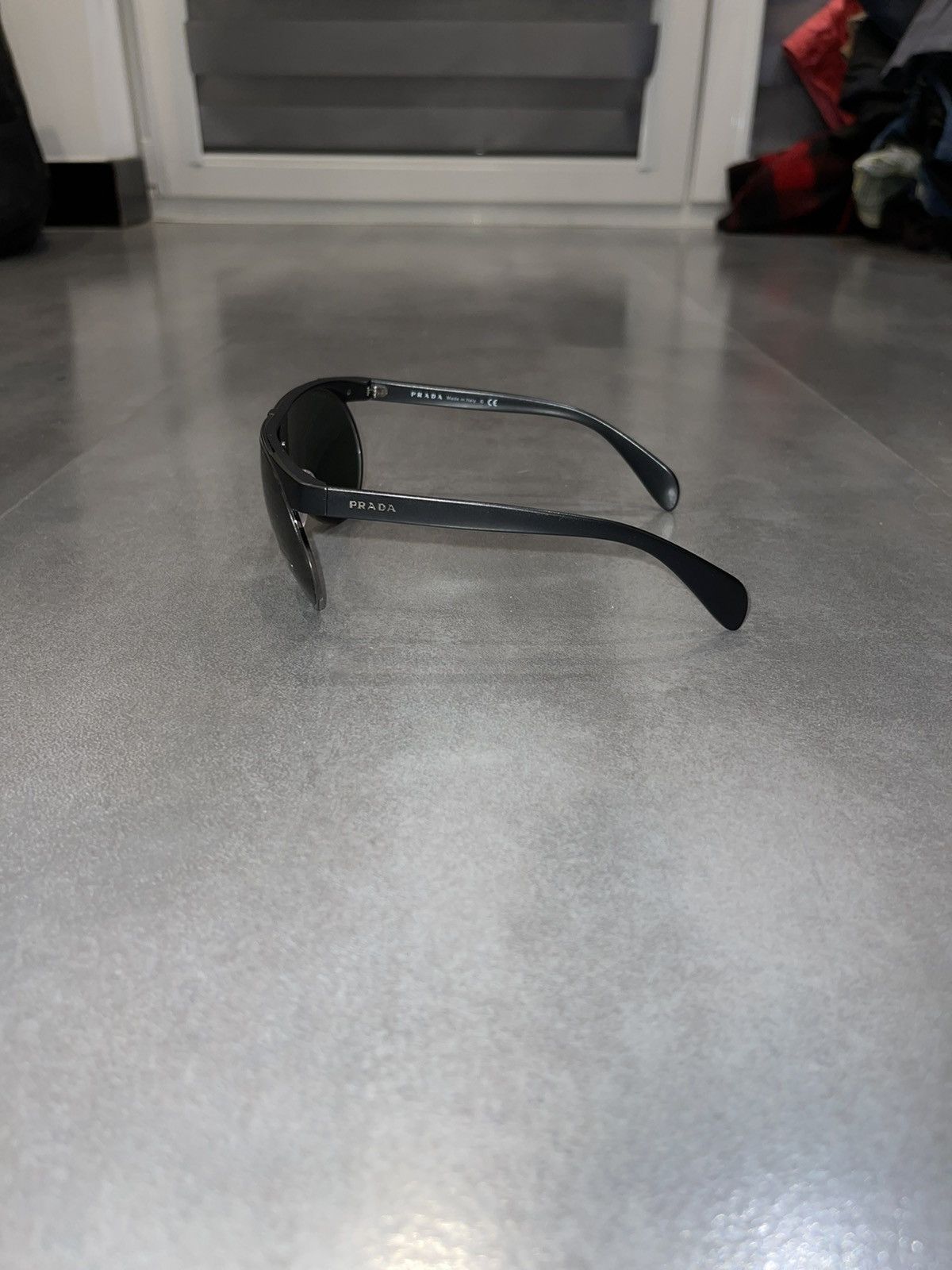 Prada Prada SPR23P 1B0-3O1 Black Aviator Sunglasses Size ONE SIZE - 5 Thumbnail