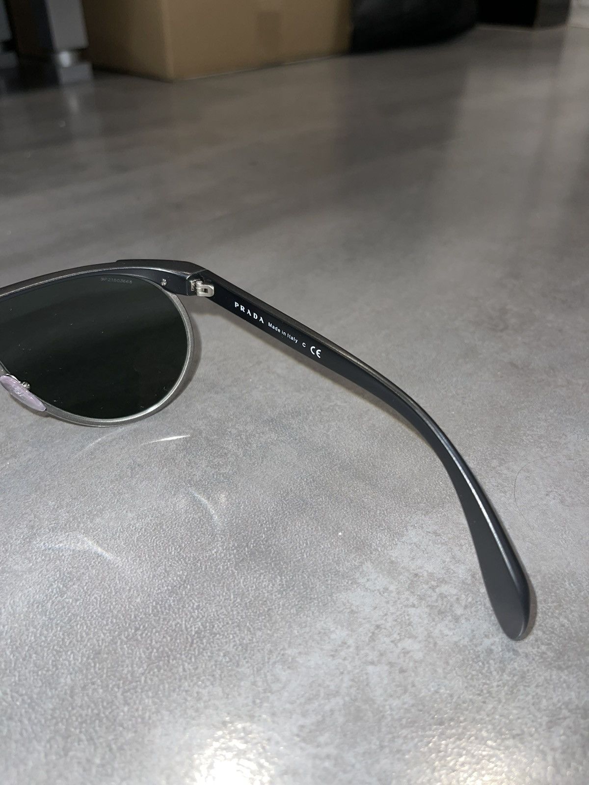 Prada Prada SPR23P 1B0-3O1 Black Aviator Sunglasses Size ONE SIZE - 9 Thumbnail
