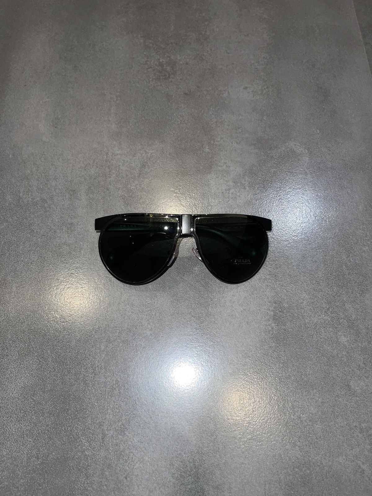 Prada Prada SPR23P 1B0-3O1 Black Aviator Sunglasses Size ONE SIZE - 4 Thumbnail