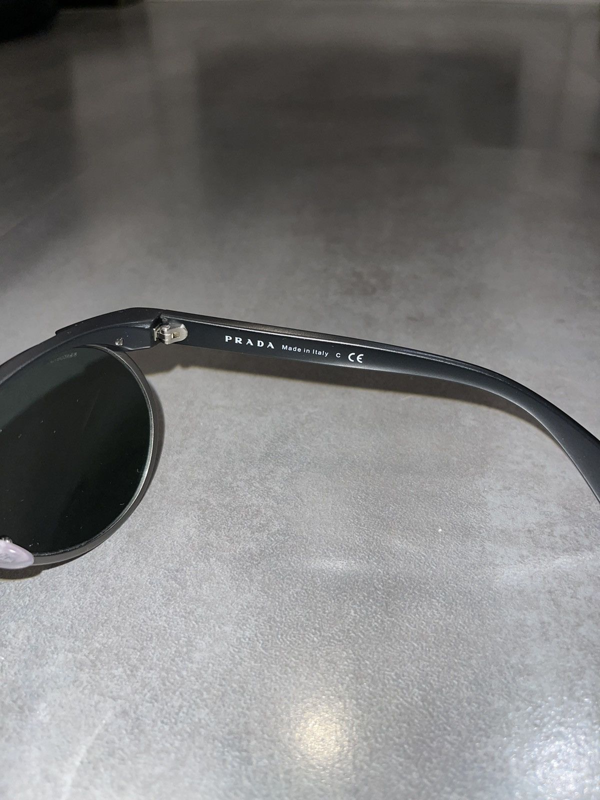 Prada Prada SPR23P 1B0-3O1 Black Aviator Sunglasses Size ONE SIZE - 10 Thumbnail