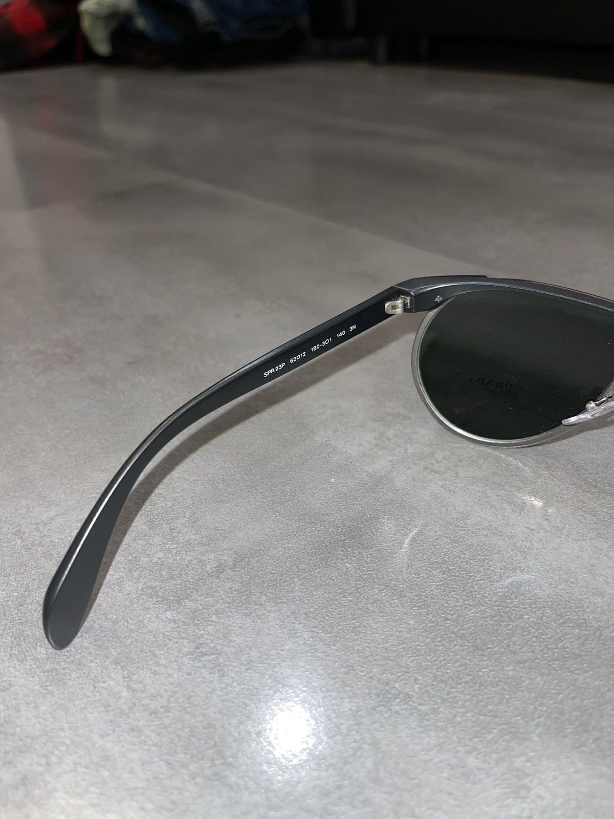 Prada Prada SPR23P 1B0-3O1 Black Aviator Sunglasses Size ONE SIZE - 11 Thumbnail