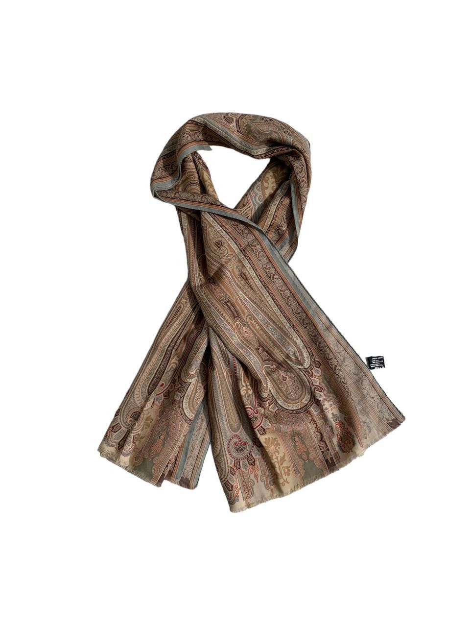 Etro Etro Vintage Wool/Silk Scarf Paisley Motive Size ONE SIZE - 1 Thumbnail
